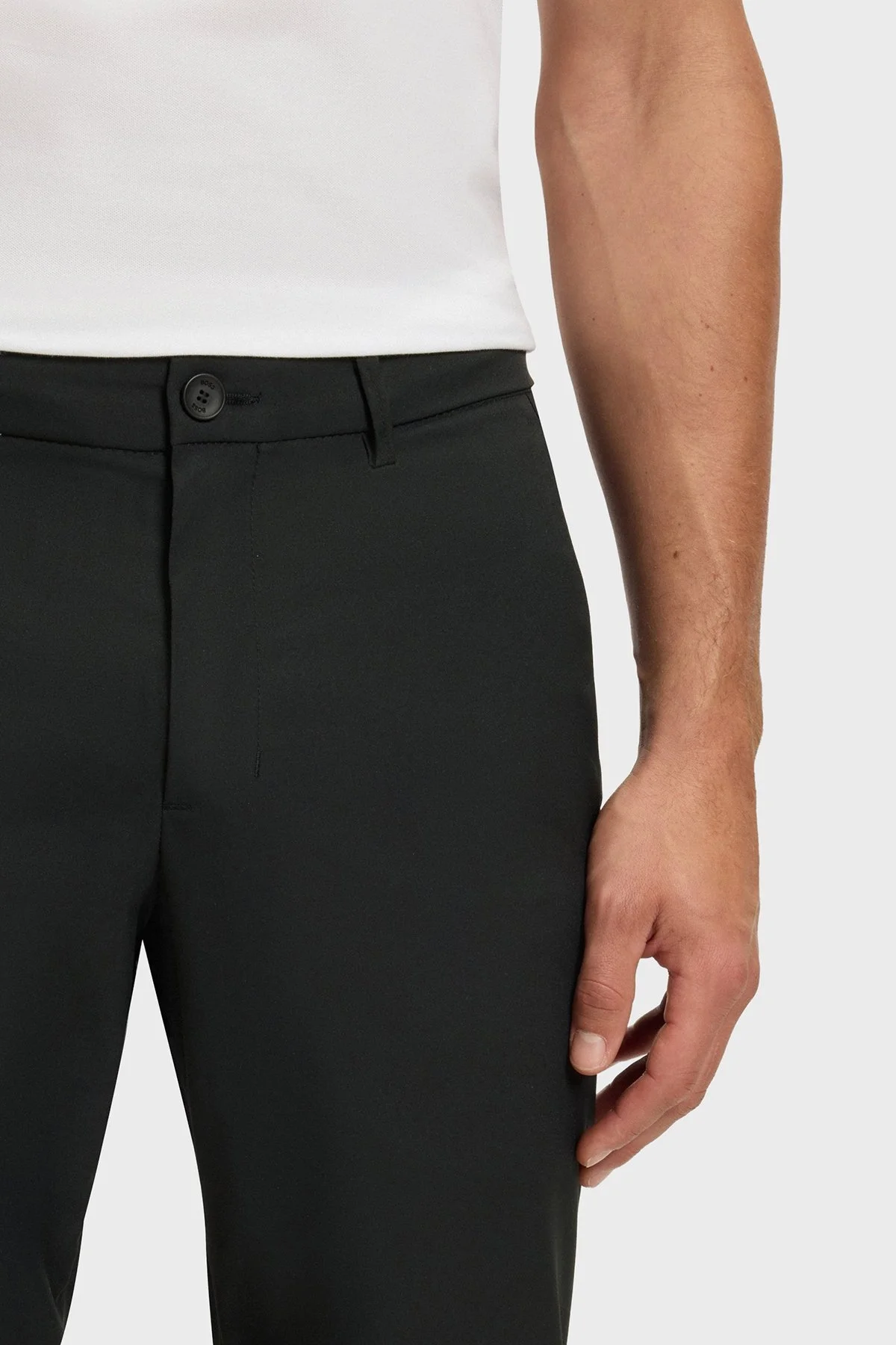 Boss Regular Fit Yüksek Bel Düz Paça Su İtici Erkek Pantolon 50541368 001 SİYAH - 4