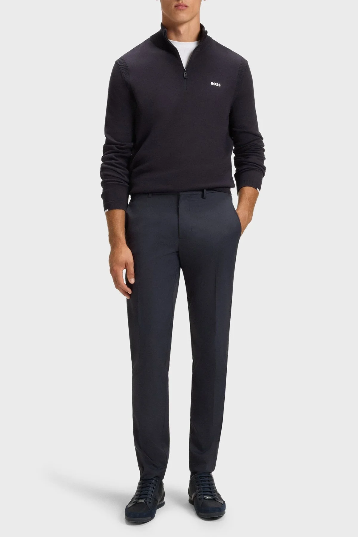 Boss Regular Fit Yüksek Bel Düz Paça Su İtici Erkek Pantolon 50541368 402 LACİVERT - 2