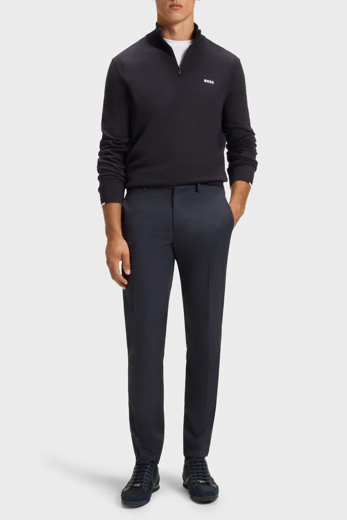 Boss Regular Fit Yüksek Bel Düz Paça Su İtici Erkek Pantolon 50541368 402 LACİVERT - 2