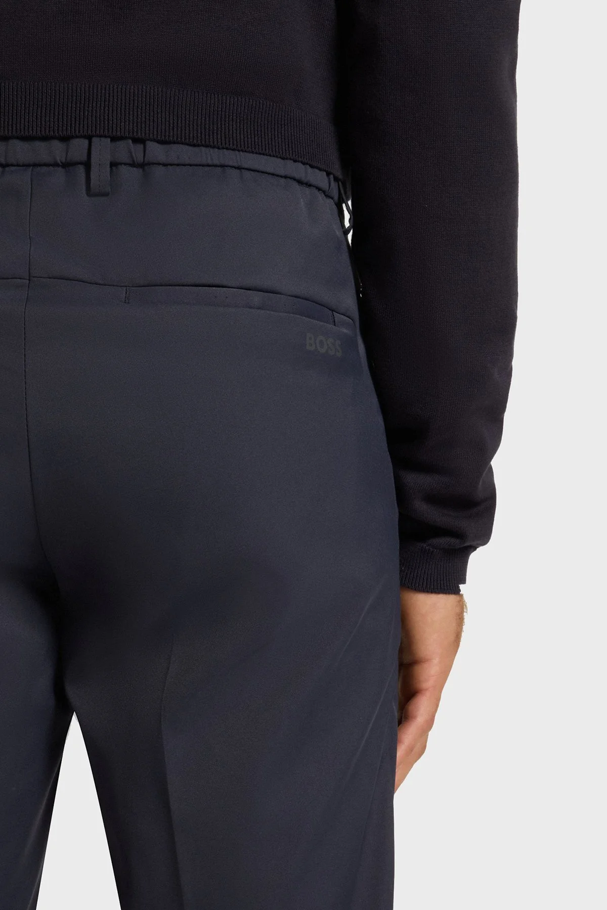 Boss Regular Fit Yüksek Bel Düz Paça Su İtici Erkek Pantolon 50541368 402 LACİVERT - 4