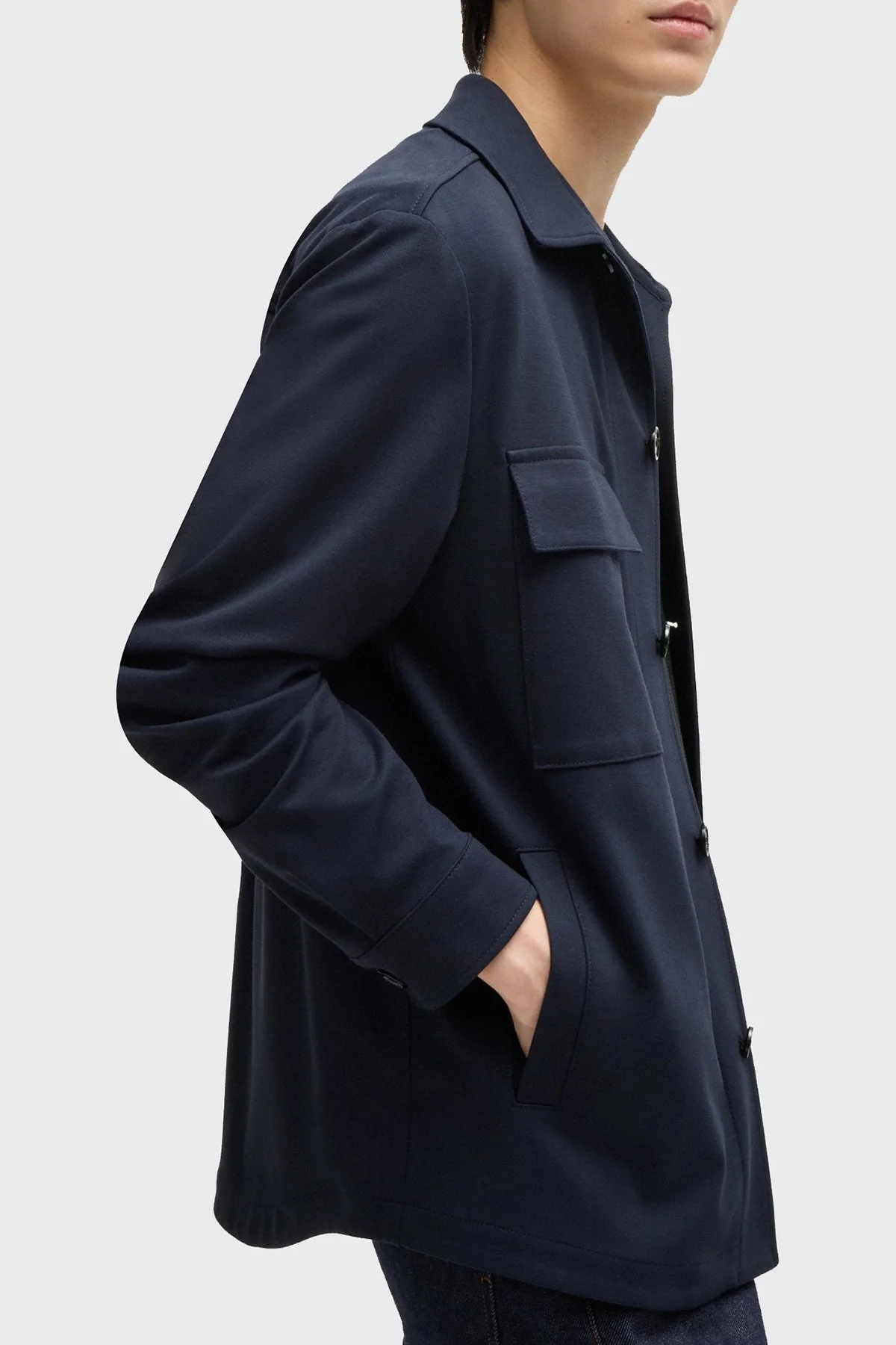 Boss Relaxed Fit Cepli Erkek Ceket 50521642 404 LACİVERT - 8