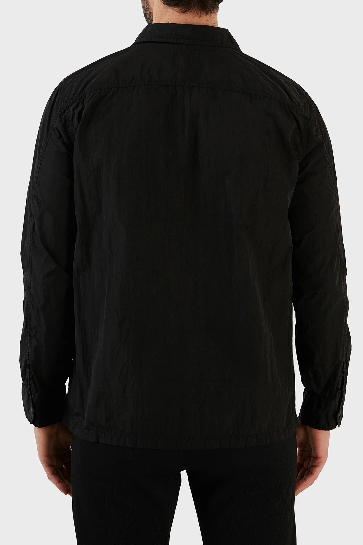 Boss Relaxed Fit Çift Cepli Fermuarlı Erkek Gömlek Ceket 50484624 001 SİYAH - 7