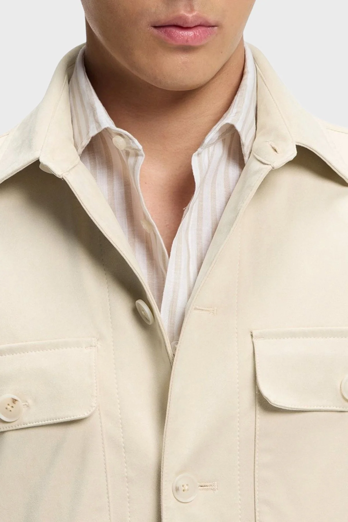 Boss Relaxed Fit Klasik Yaka Uzun Kollu Erkek Gömlek 50544483 118 BEJ - 3