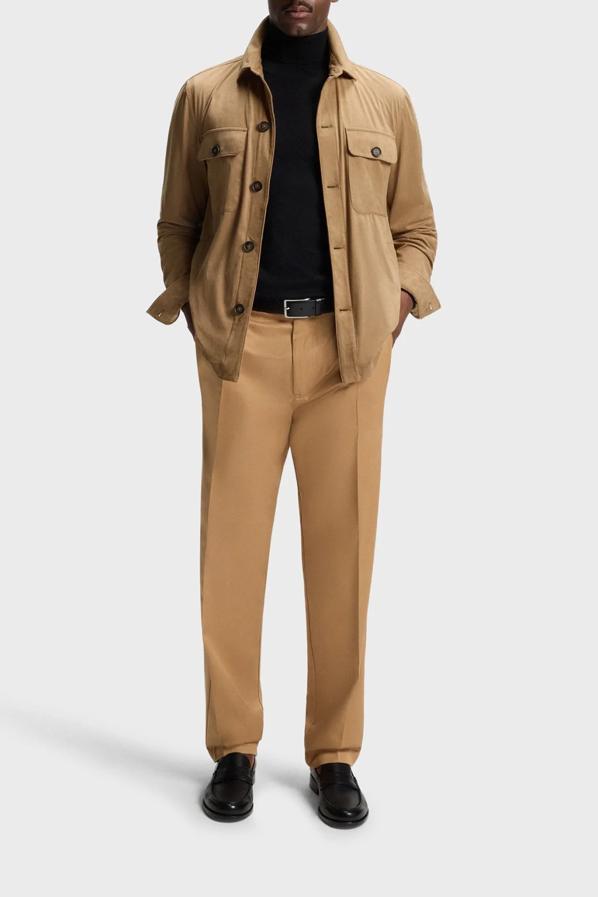 Boss Relaxed Fit Streç Uzun Kollu Cepli Erkek Gömlek 50544483 260 TABA - 2