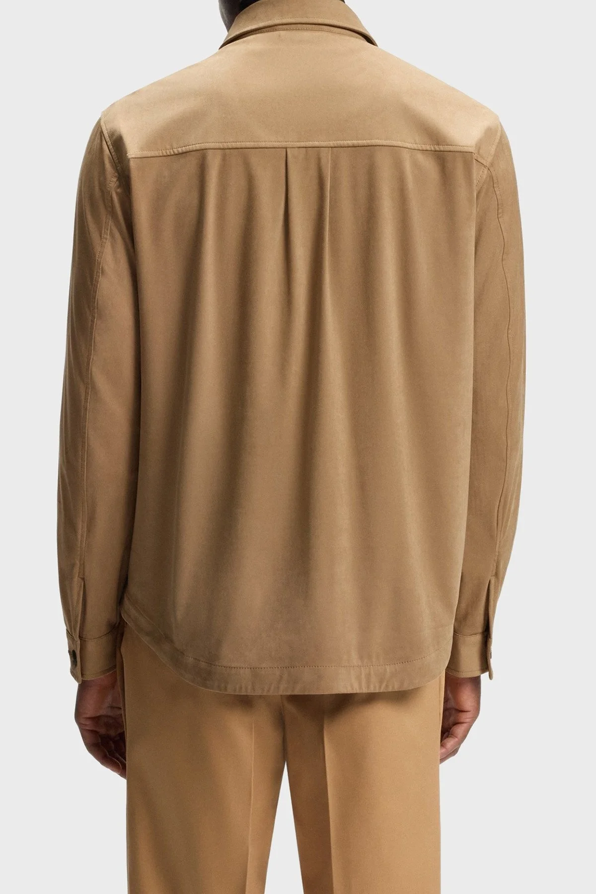 Boss Relaxed Fit Streç Uzun Kollu Cepli Erkek Gömlek 50544483 260 TABA - 3