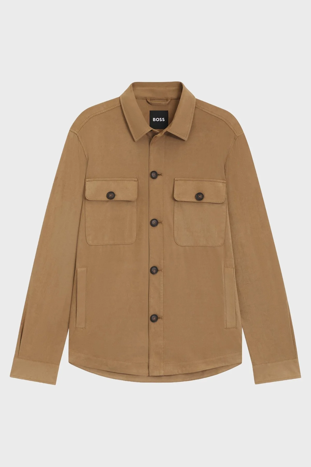 Boss Relaxed Fit Streç Uzun Kollu Cepli Erkek Gömlek 50544483 260 TABA - 6