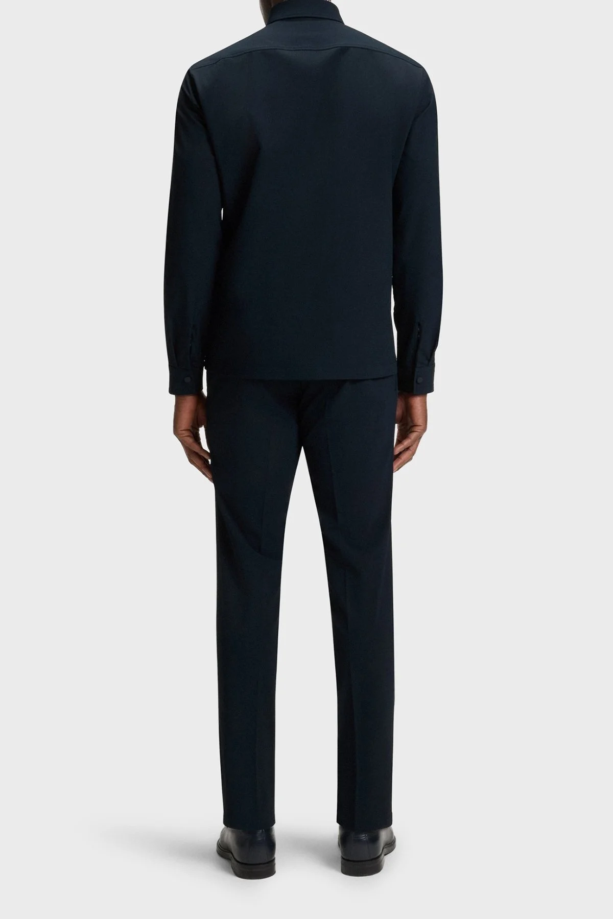 Boss Relaxed Fit Yaka Göğüs Cepli Uzun Kollu Erkek Gömlek 50545325 404 LACİVERT - 3