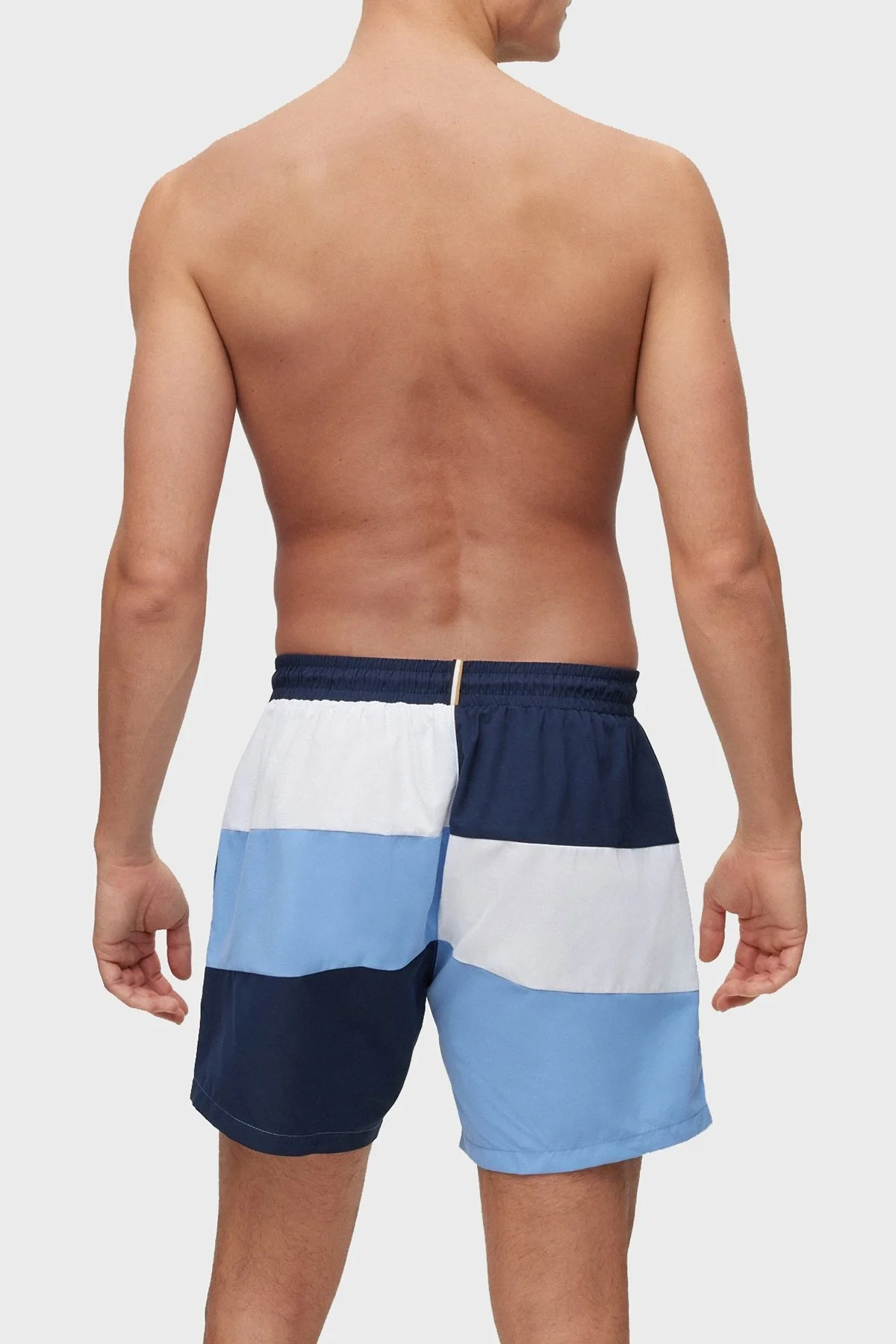 Boss Renk Bloklu Deniz Şortu Hızlı Kuruyan Erkek Mayo Short 50491592 404 LACİVERT - 3