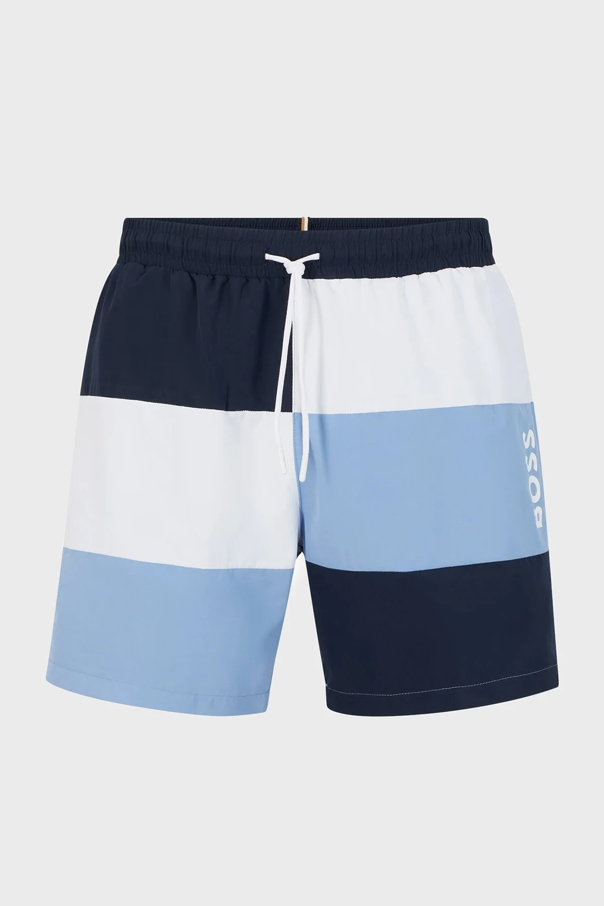 Boss Renk Bloklu Deniz Şortu Hızlı Kuruyan Erkek Mayo Short 50491592 404 LACİVERT - 4