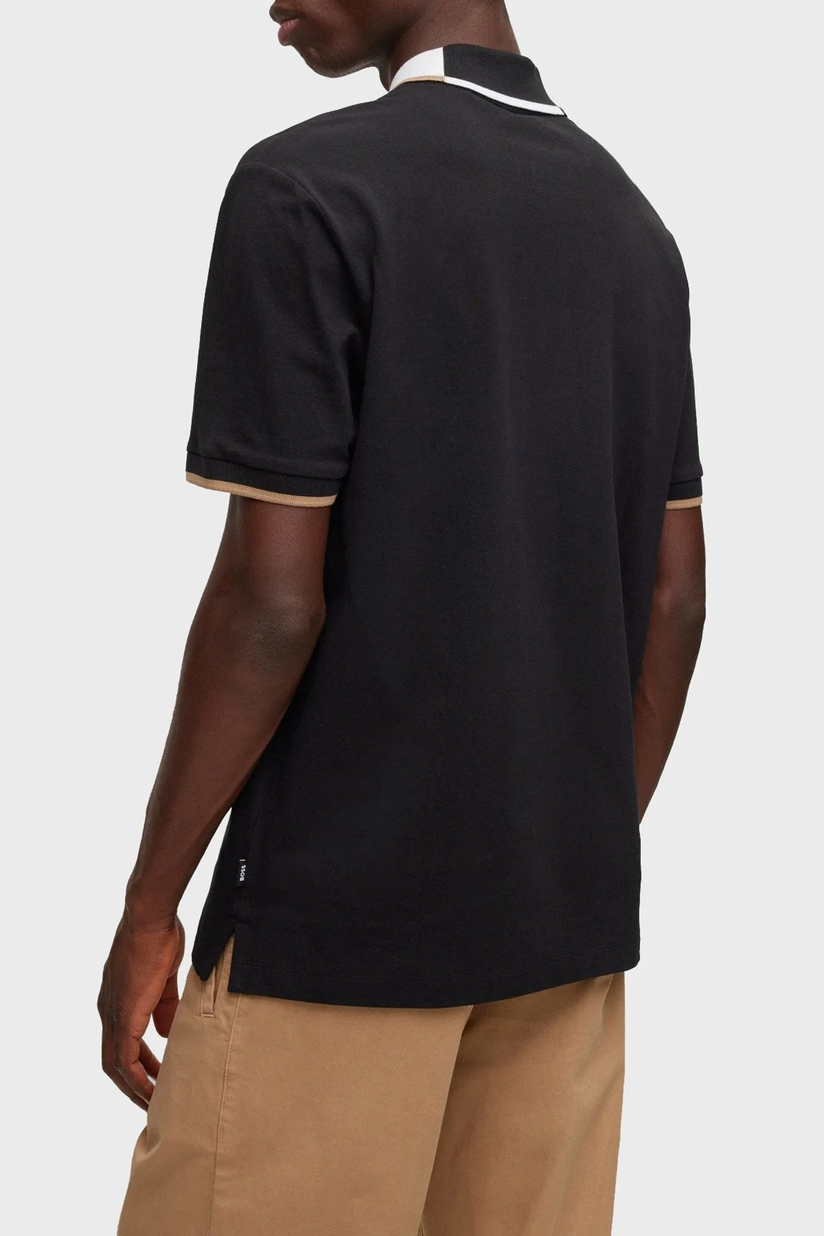 Boss Renk Bloklu Pamuklu Regular Fit Düğmeli Erkek Polo T Shirt 50488275 001 SİYAH - 2