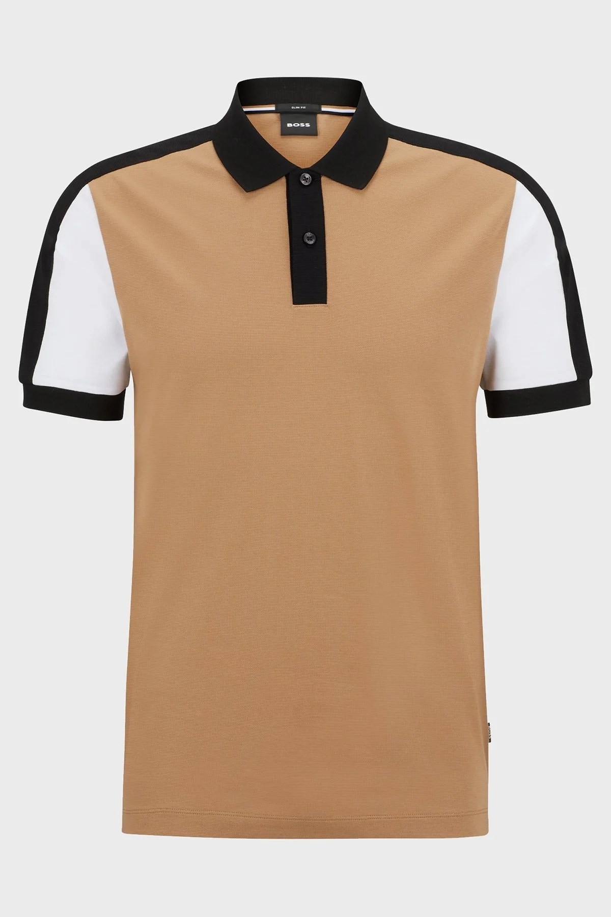 Boss Renk Bloklu Regular Fit Merserize Pamuklu Erkek Polo T Shirt 50486192 260 BEJ - 4