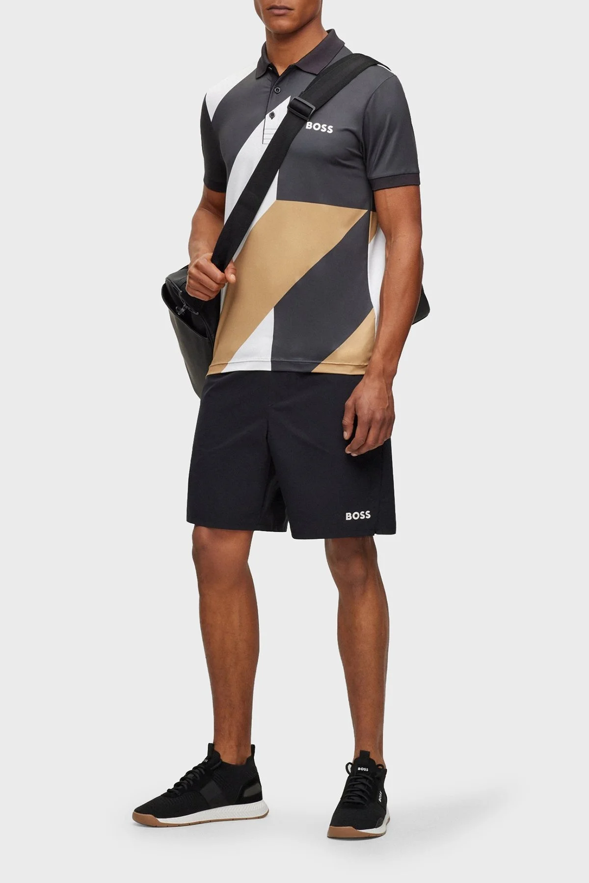 Boss Renk Bloklu Slim Fit Erkek Polo Yaka T Shirt 50497551 001 SİYAH - 3