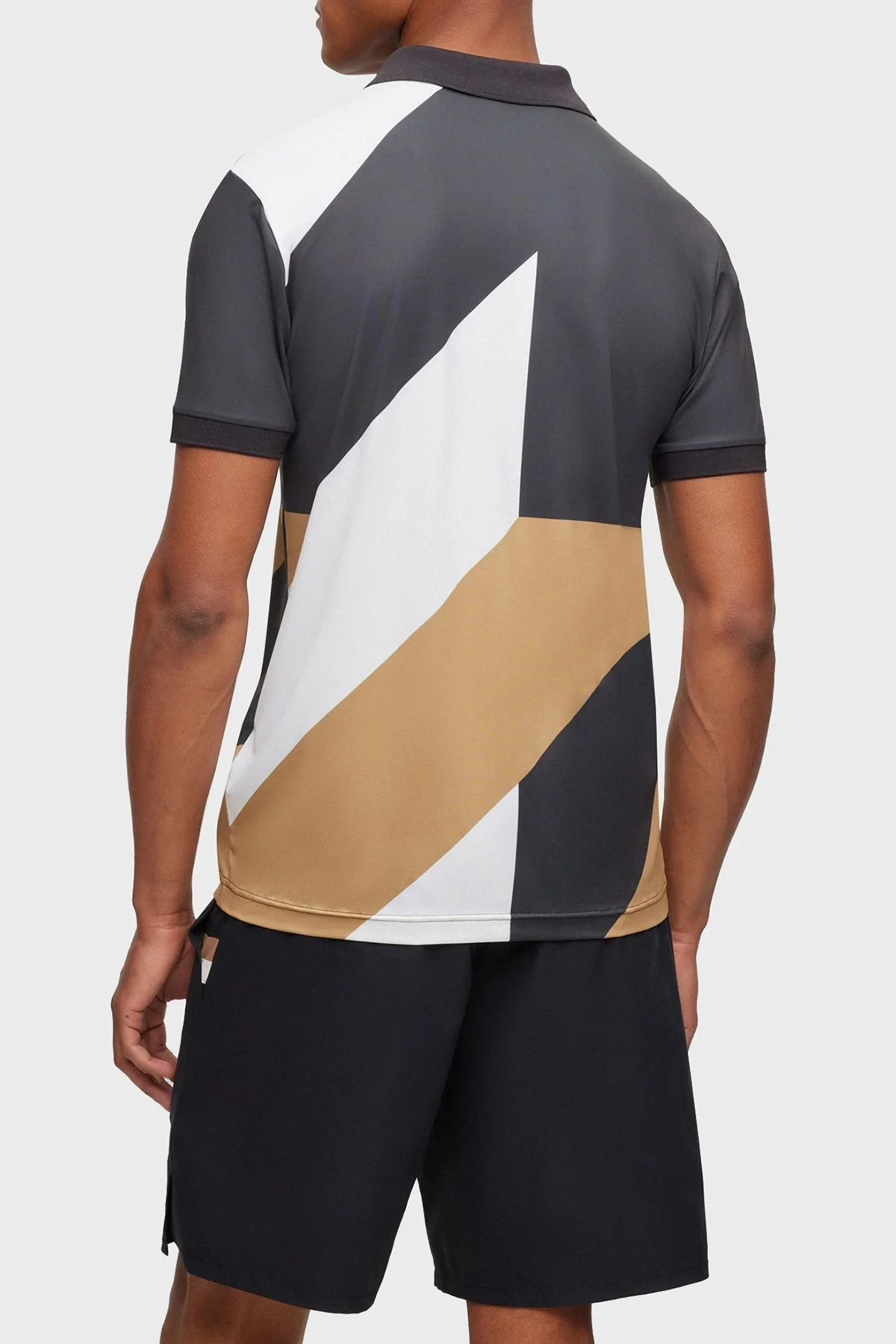 Boss Renk Bloklu Slim Fit Erkek Polo Yaka T Shirt 50497551 001 SİYAH - 4