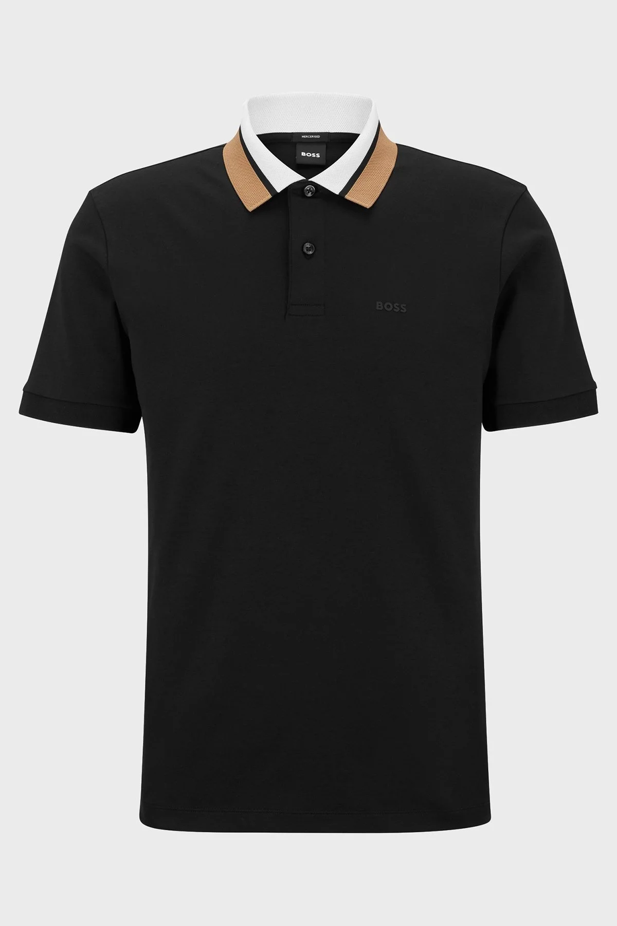 Boss Renk Bloklu Yakalı Regular Fit % 100 Pamuk Erkek Polo T Shirt 50481614 001 SİYAH - 5