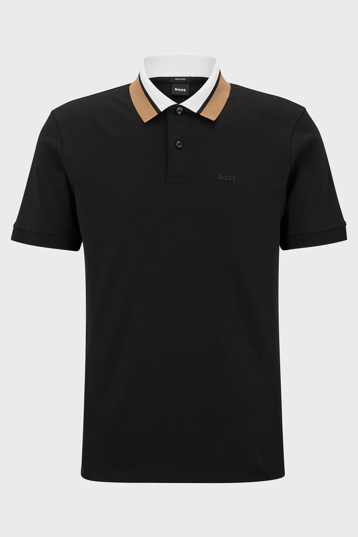 Boss Renk Bloklu Yakalı Regular Fit % 100 Pamuk Erkek Polo T Shirt 50481614 001 SİYAH - 6