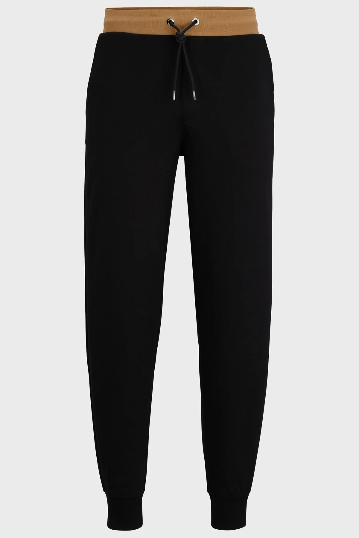 Boss Şerit Detaylı Belden Bağlamalı % 100 Pamuk Oversize Spor Erkek Pantolon 50499407 001 SİYAH - 10