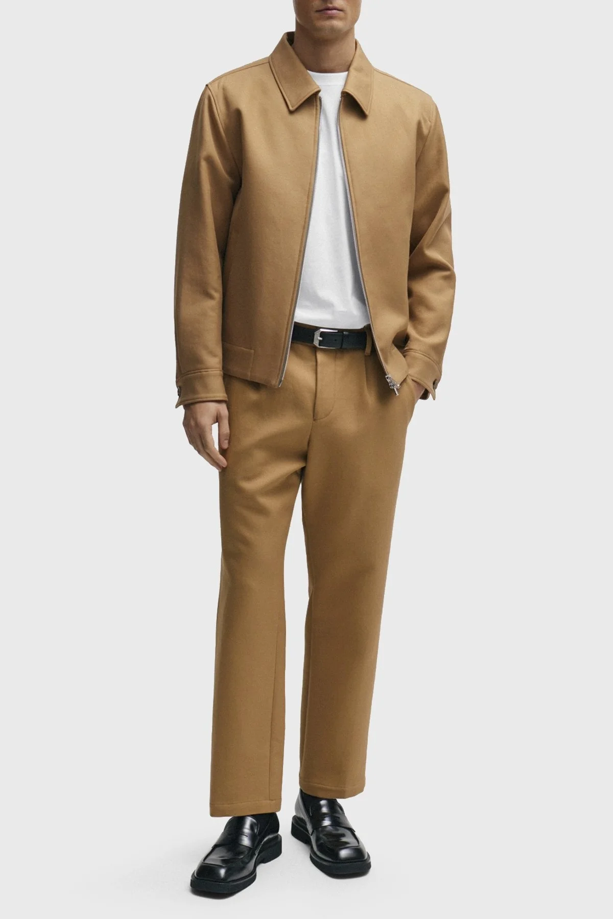 Boss Sırt Baskılı Regular Fit Pamuklu Jarse Erkek T Shirt 50505769 100 BEYAZ - 9