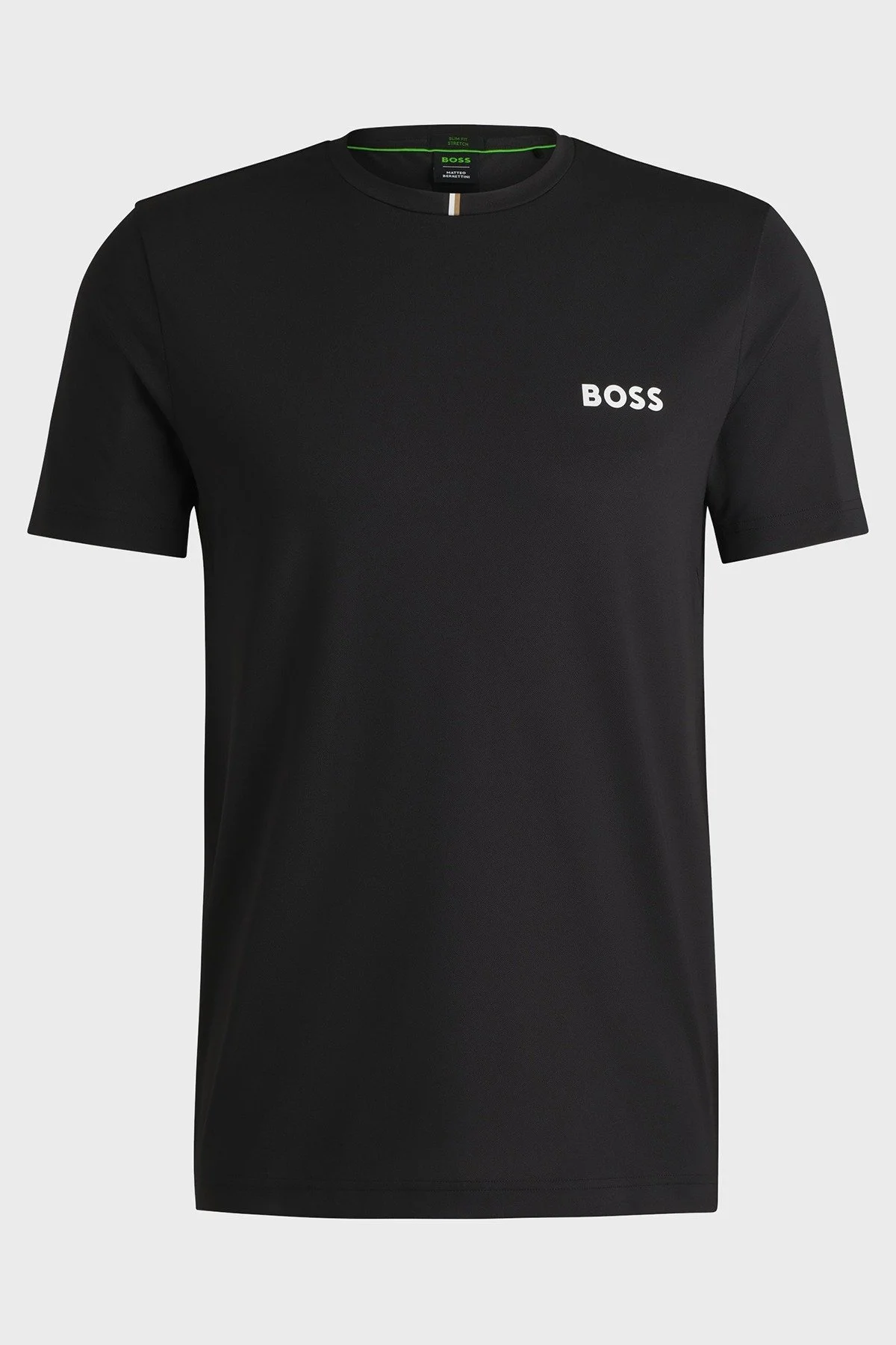 Boss Slim Fit Bisiklet Yaka Logolu Erkek T Shirt 50533794 001 SİYAH - 5