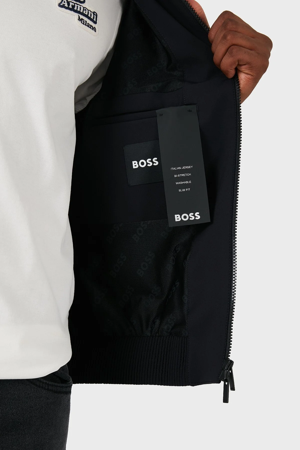 Boss Streç Slim Fit Spor Erkek Ceket 50521580 001 SİYAH - 12