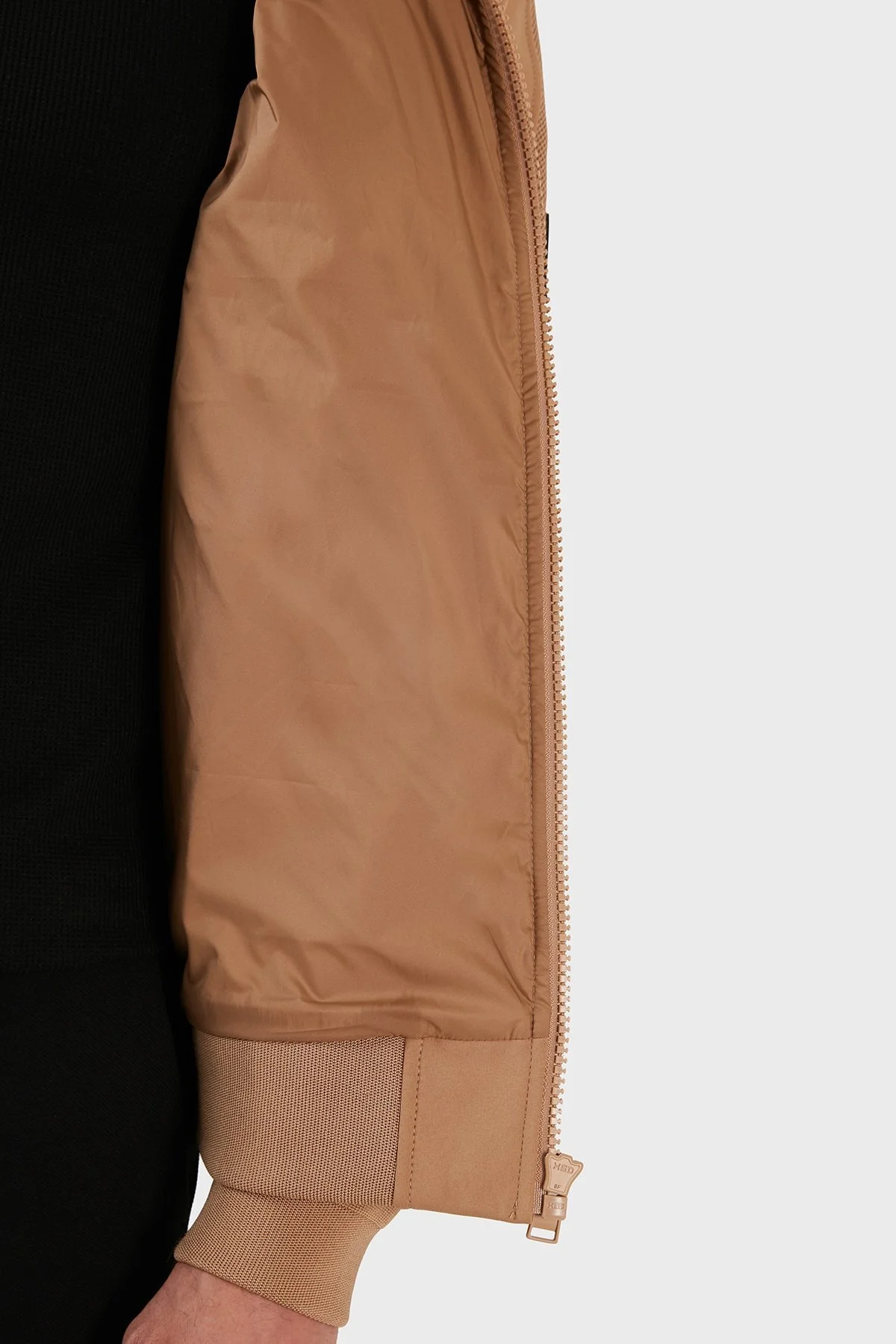 Boss Slim Fit Çıkarılabilir Kapüşonlu Spor Erkek Ceket 50483477 260 CAMEL - 5