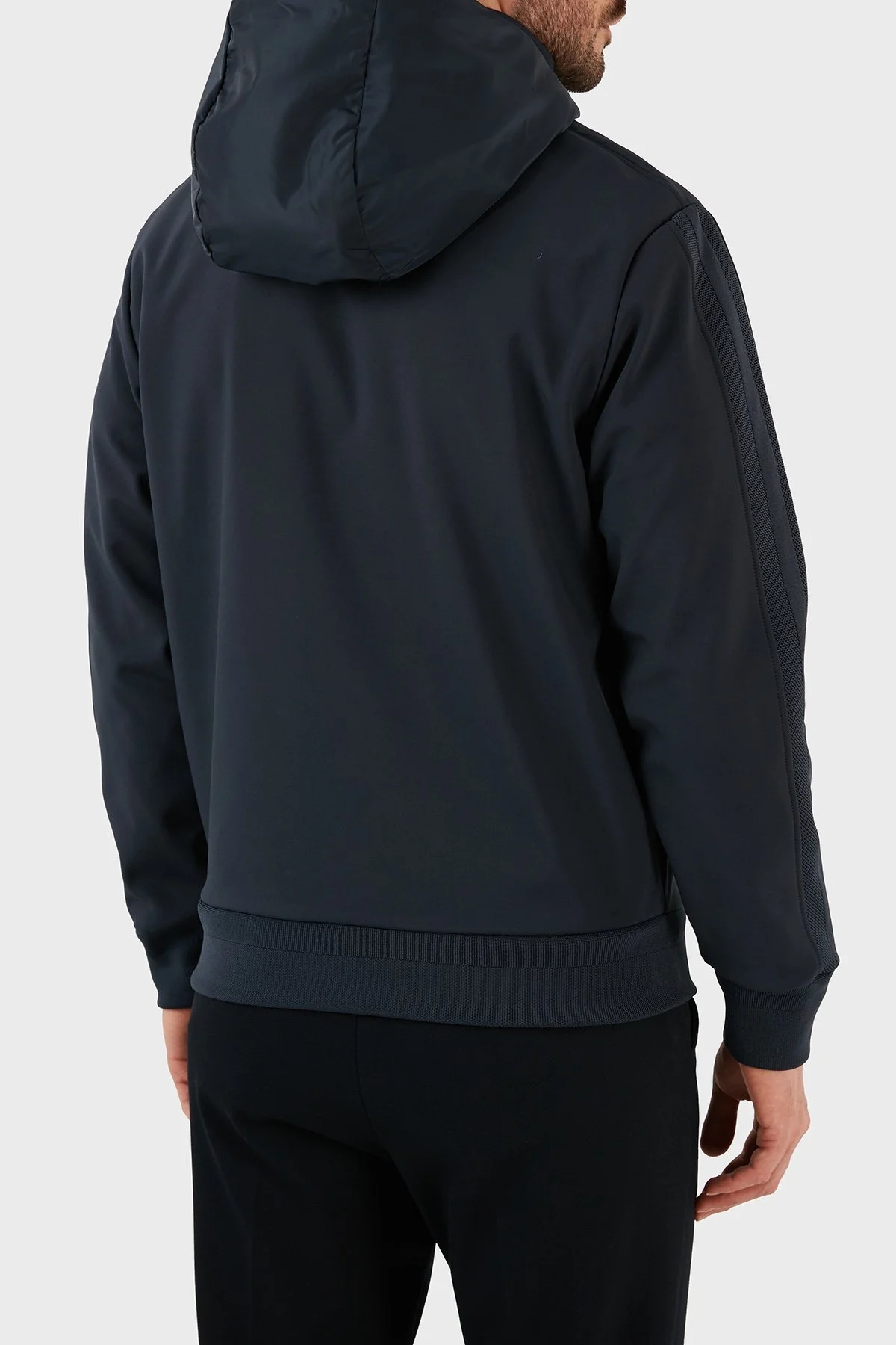 Boss Slim Fit Çıkarılabilir Kapüşonlu Spor Erkek Ceket 50483477 404 LACİVERT - 6