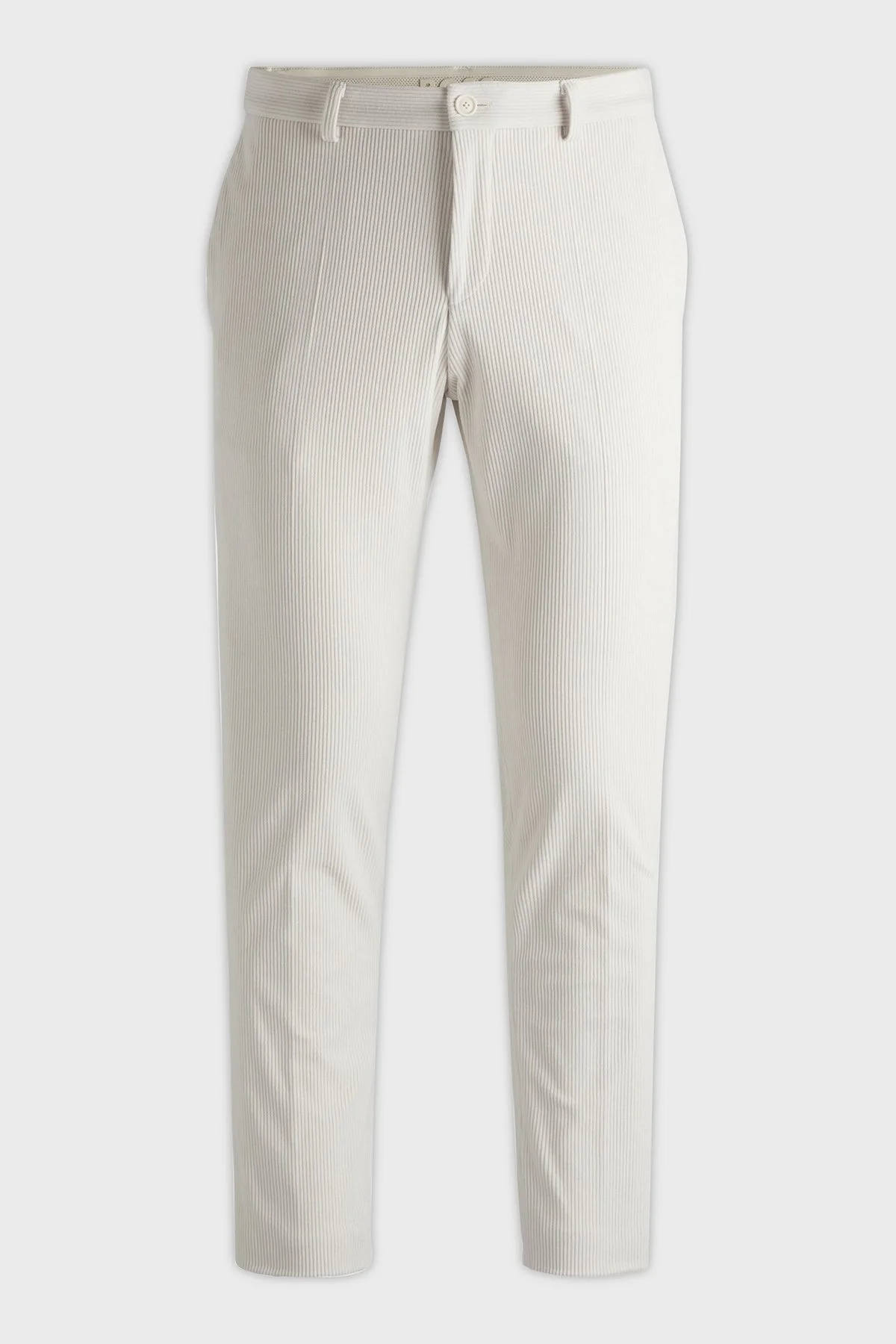 Boss Slim Fit Daralan Paça Esnek Kadife Erkek Pantolon 50530665 131 EKRU - 5