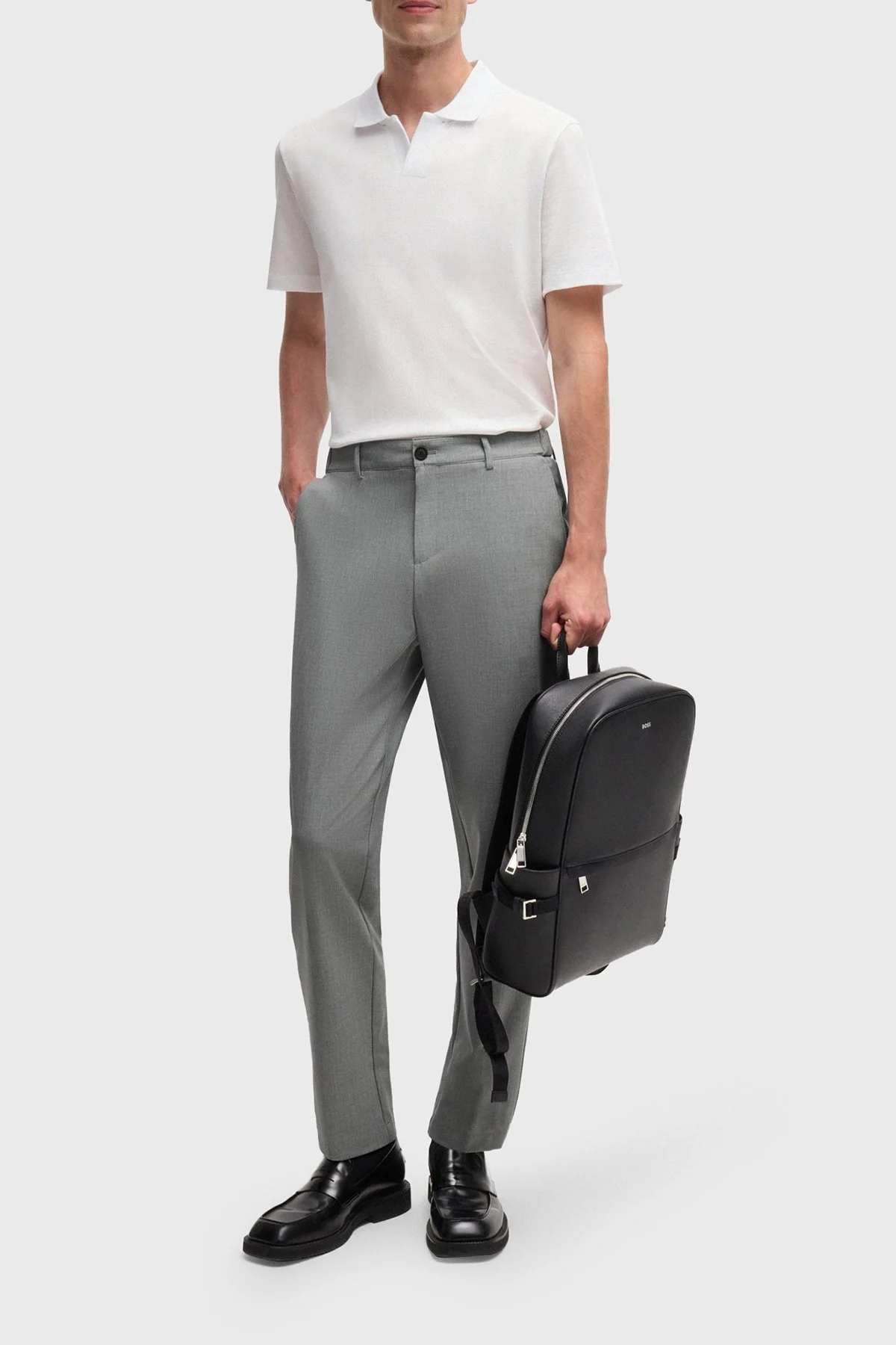 Boss Slim Fit Esnek Erkek Pantolon 50521051 041 GRİ - 8