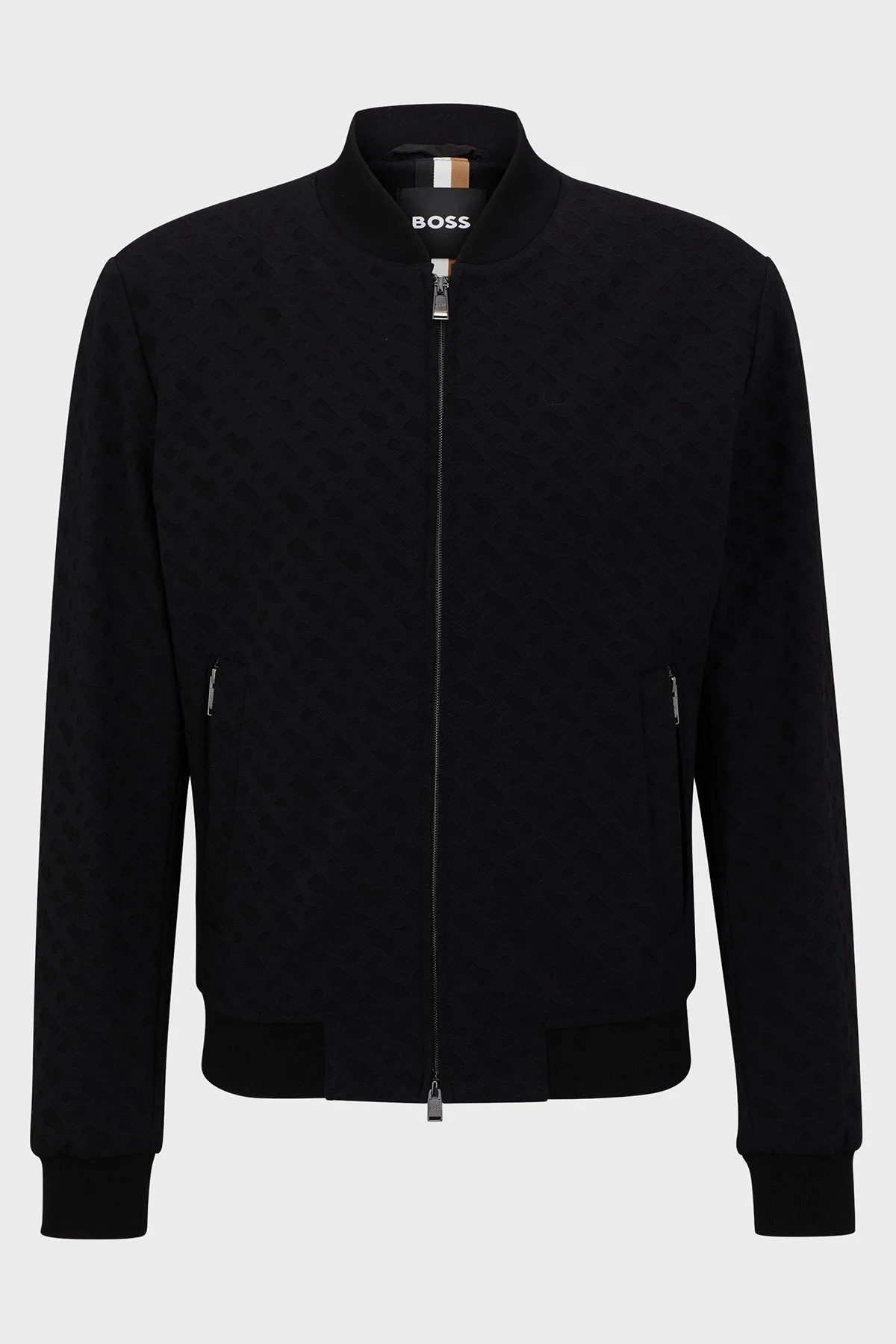 Boss Slim Fit Fermuarlı Spor Bomber Erkek Ceket 50497294 001 SİYAH - 5