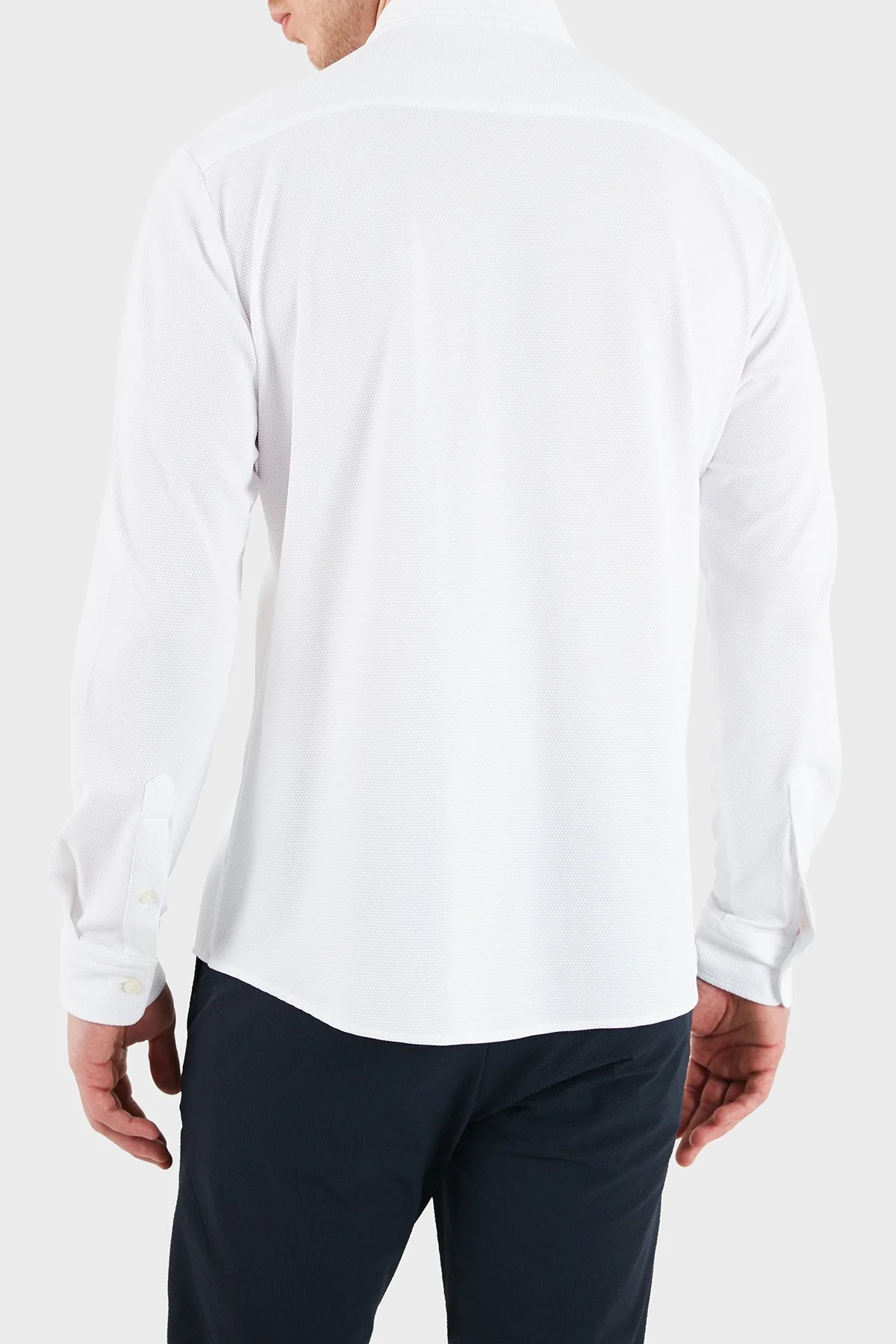 Boss Slim Fit Klasik Yaka Uzun Kollu Erkek Gömlek 50556948 100 BEYAZ - 3