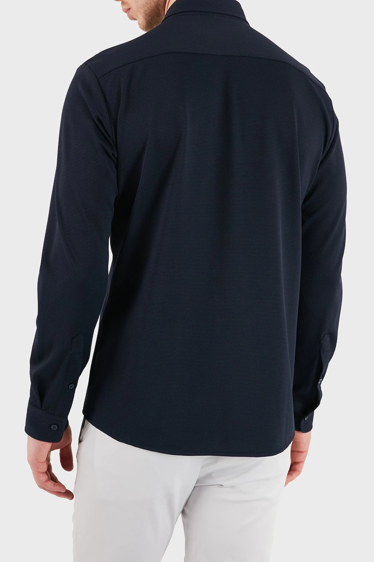 Boss Slim Fit Klasik Yaka Uzun Kollu Erkek Gömlek 50556948 404 LACİVERT - 3