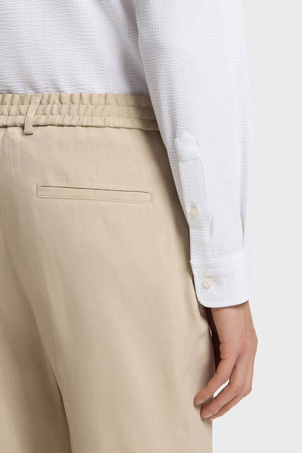 Boss Slim Fit Klasik Yaka Uzun Kollu Erkek Gömlek 50560706 100 BEYAZ - 5