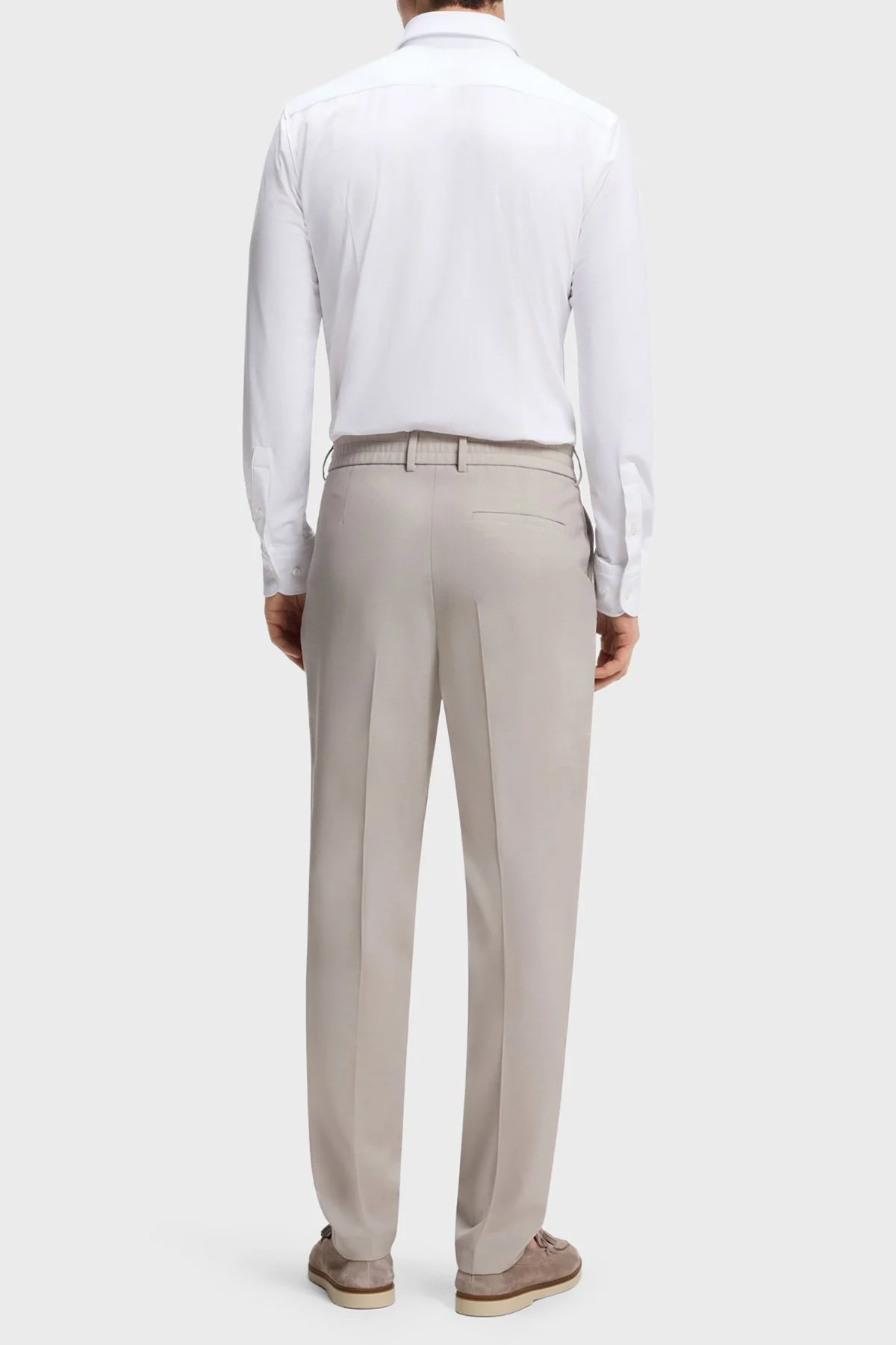 Boss Slim Fit Klasik Yaka Uzun Kollu Erkek Gömlek 50567206 100 Beyaz - 3