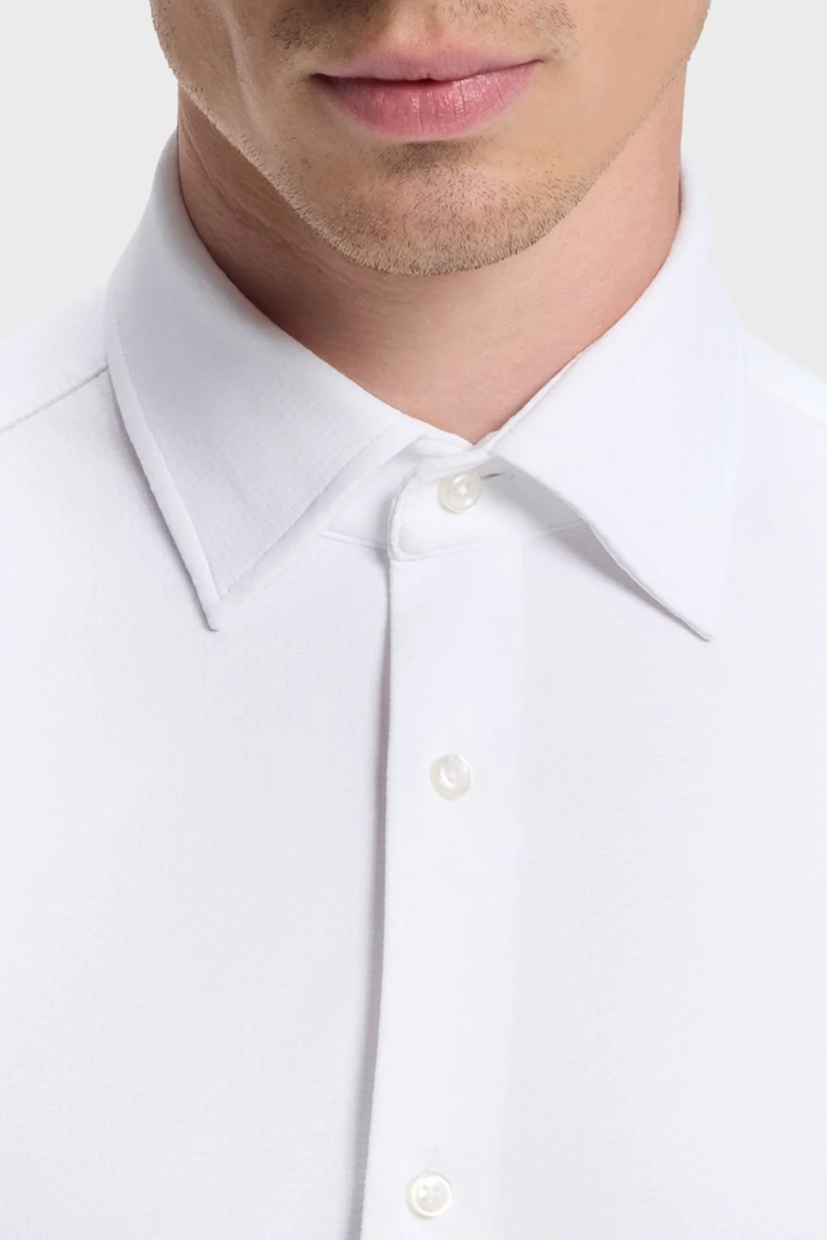 Boss Slim Fit Klasik Yaka Uzun Kollu Erkek Gömlek 50567206 100 Beyaz - 4