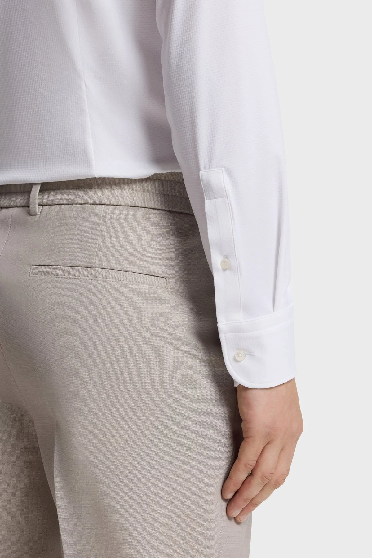 Boss Slim Fit Klasik Yaka Uzun Kollu Erkek Gömlek 50567206 100 Beyaz - 5