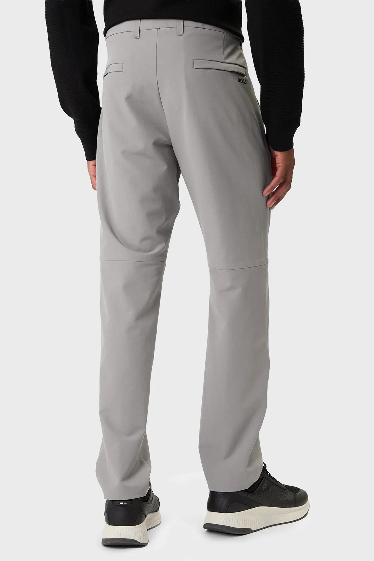 Boss Slim Fit Logo Detaylı Normal Bel Erkek Pantolon 50534303 063 GRİ - 3