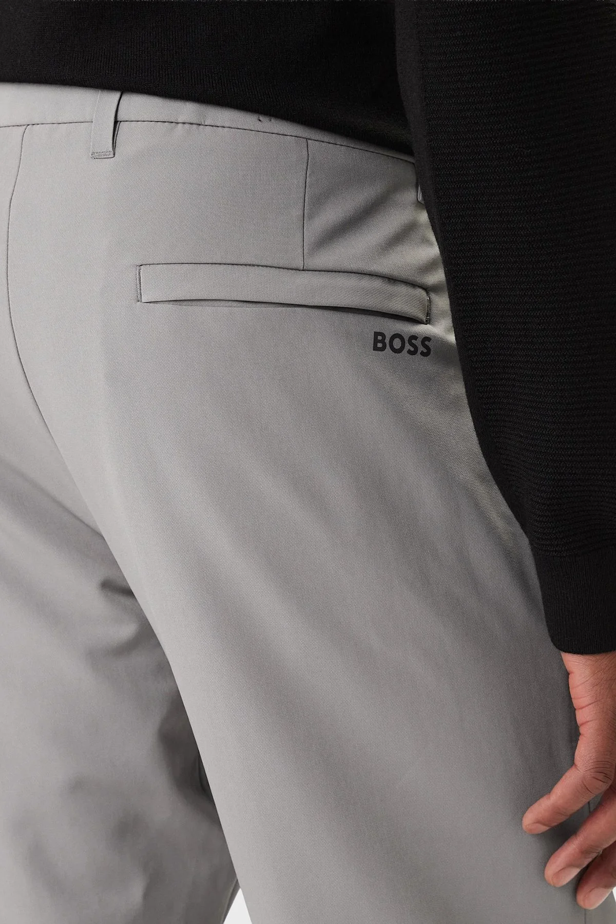 Boss Slim Fit Logo Detaylı Normal Bel Erkek Pantolon 50534303 063 GRİ - 5