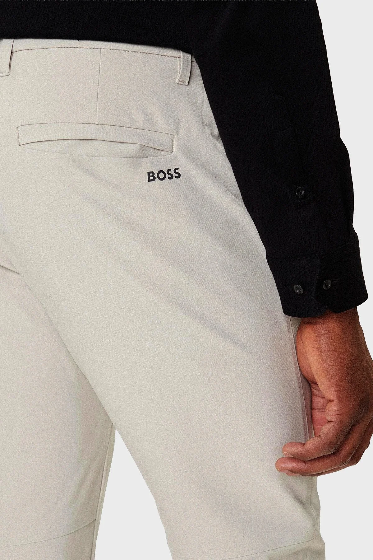 Boss Slim Fit Logolu Normal Bel Daralan Paça Erkek Pantolon 50534303 271 GRİ - 5