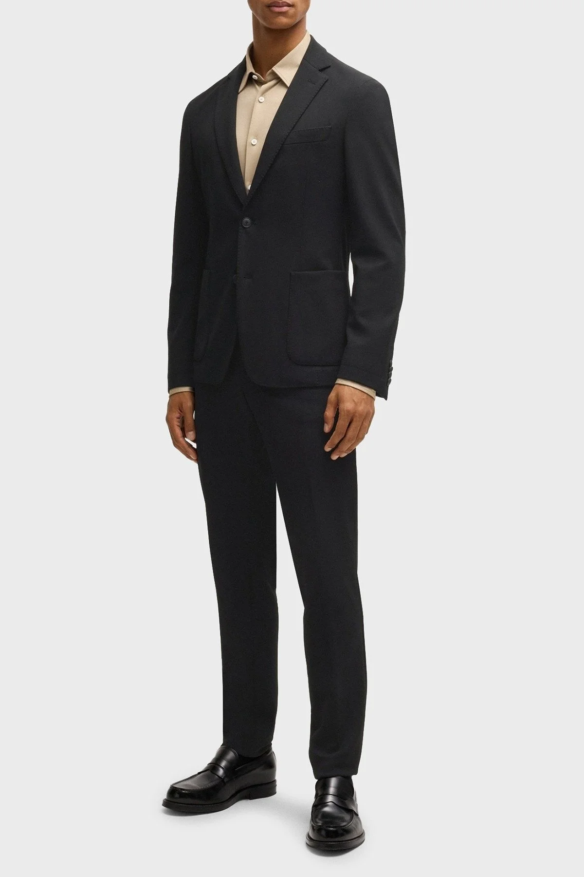 Boss Slim Fit Mono Yaka Klasik Erkek Ceket 50535083 001 SİYAH - 2