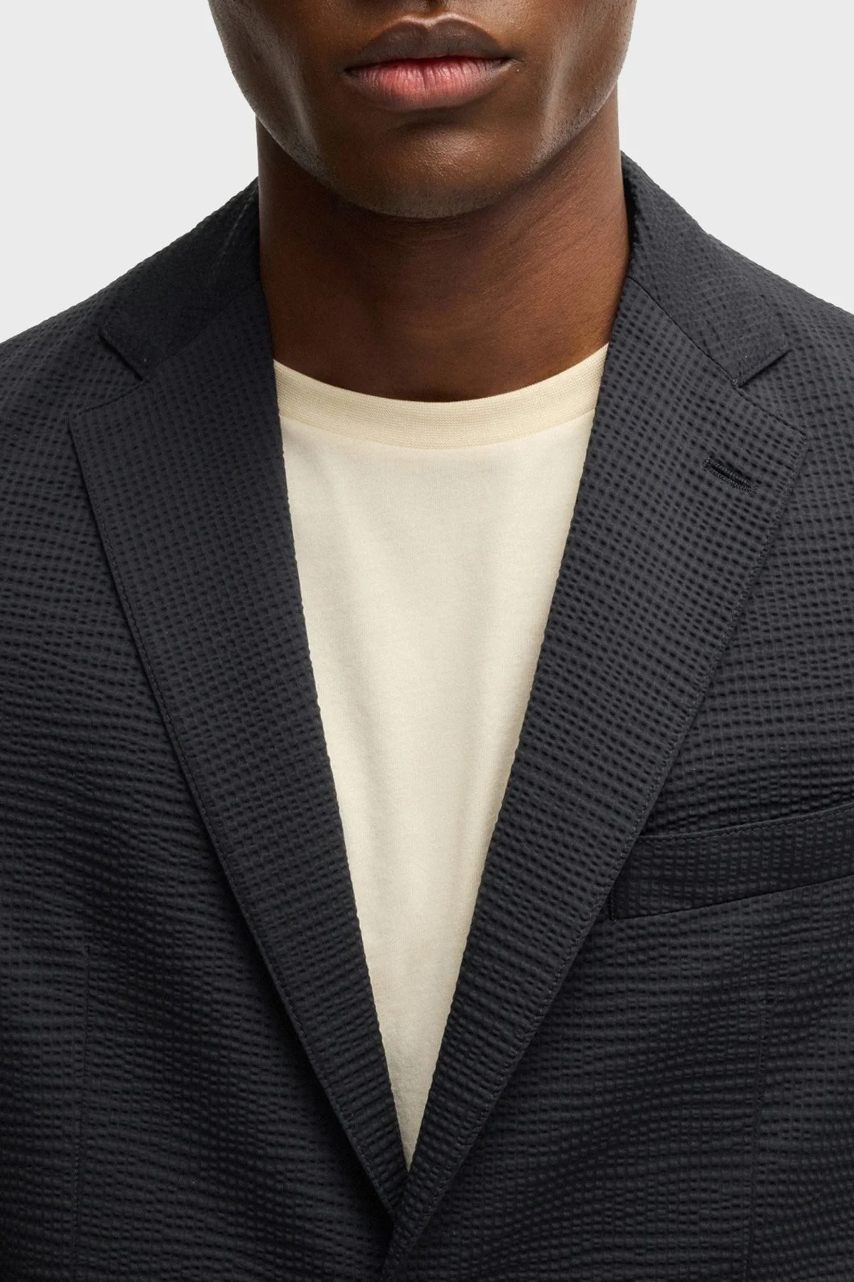 Boss Slim Fit Mono Yaka Klasik Erkek Ceket 50540703 001 SİYAH - 4