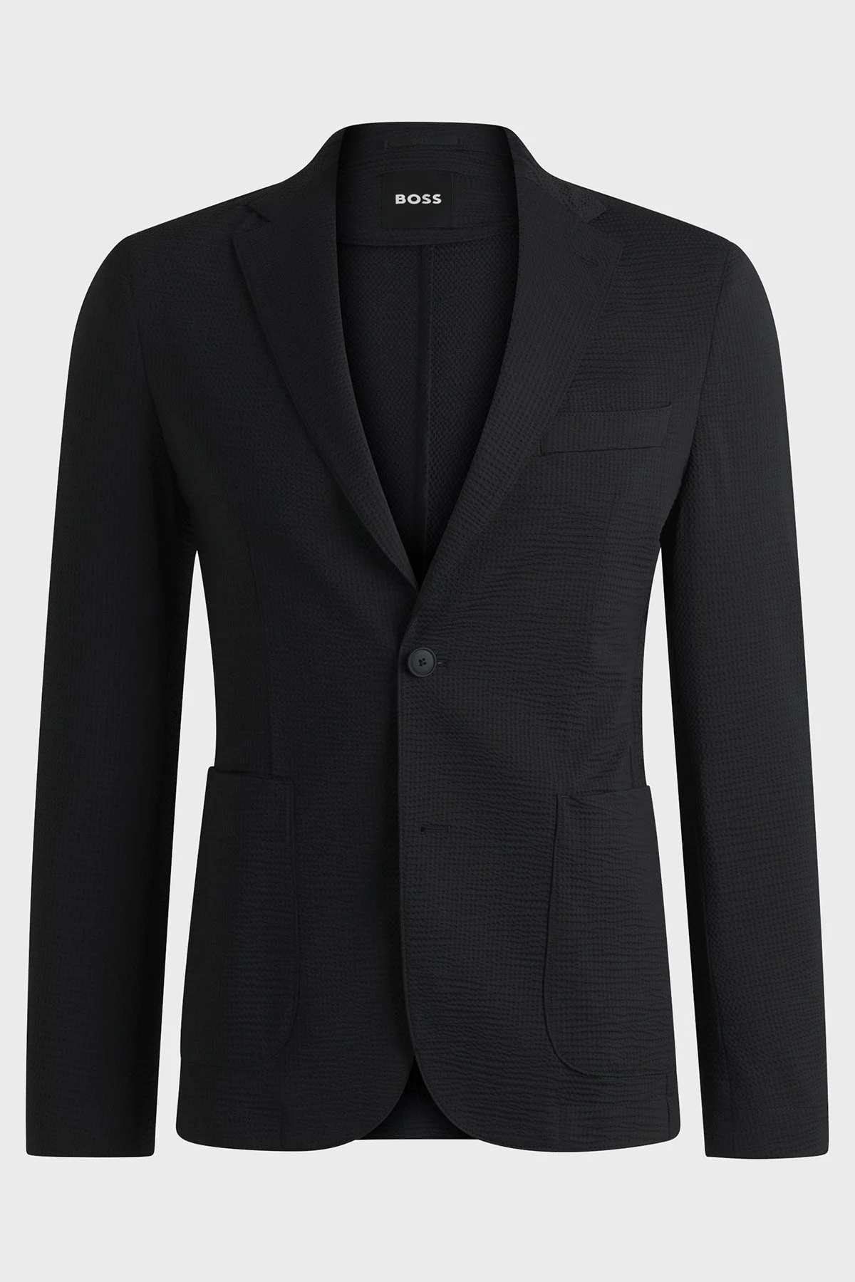 Boss Slim Fit Mono Yaka Klasik Erkek Ceket 50540703 001 SİYAH - 6