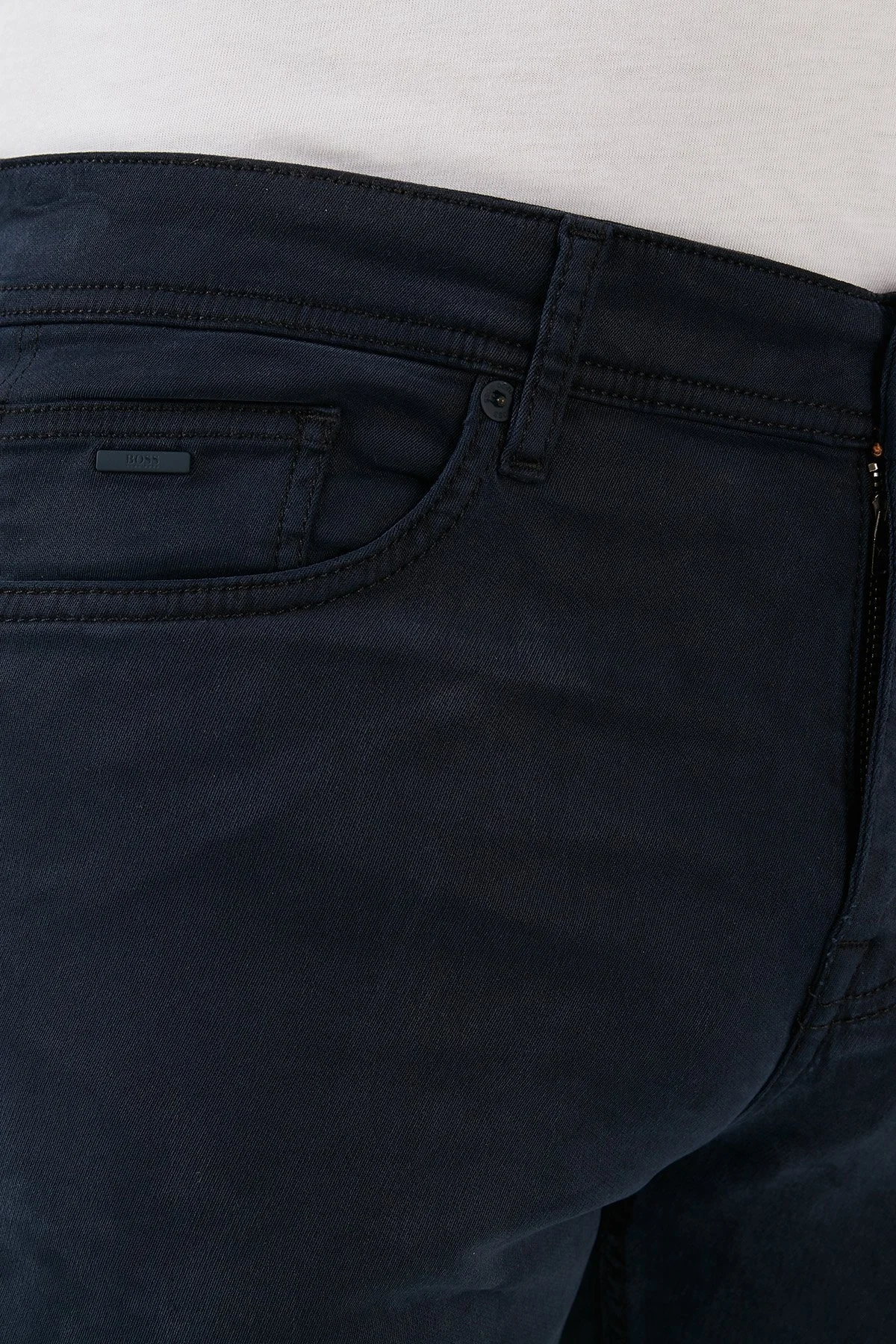 Boss Slim Fit Normal Bel Dar Paça Erkek Pamuklu Pantolon 50463410 404 LACİVERT - 5