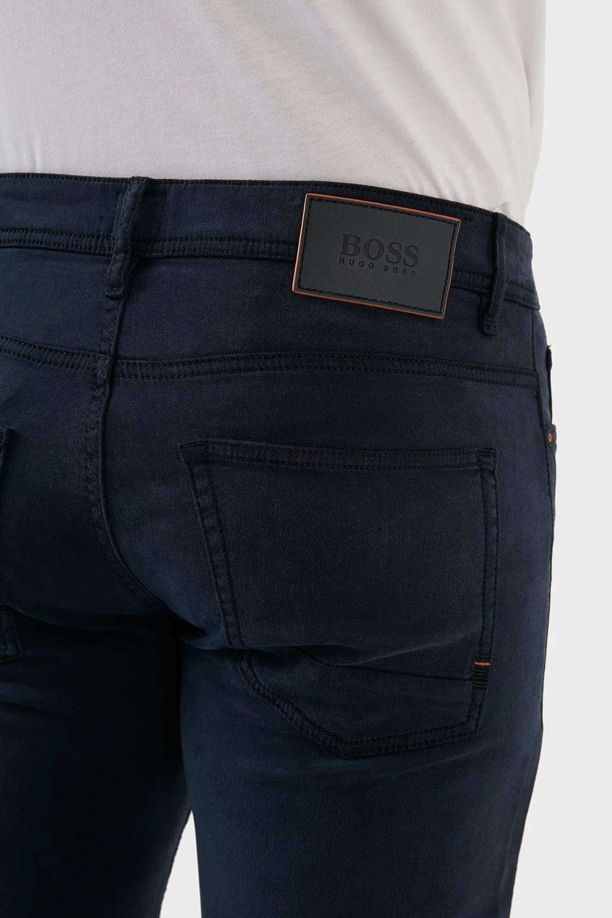 Boss Slim Fit Normal Bel Dar Paça Erkek Pamuklu Pantolon 50463410 404 LACİVERT - 7