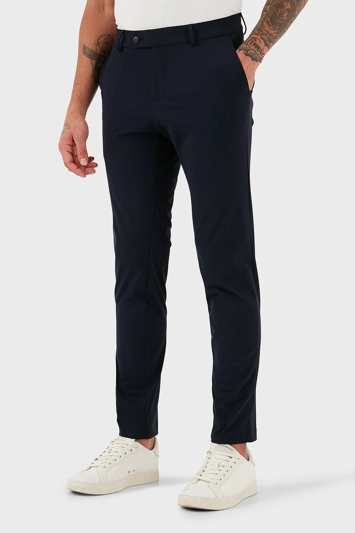 Boss Slim Fit Normal Bel Dar Paça Erkek Pantolon 50551668 404 LACİVERT - 5