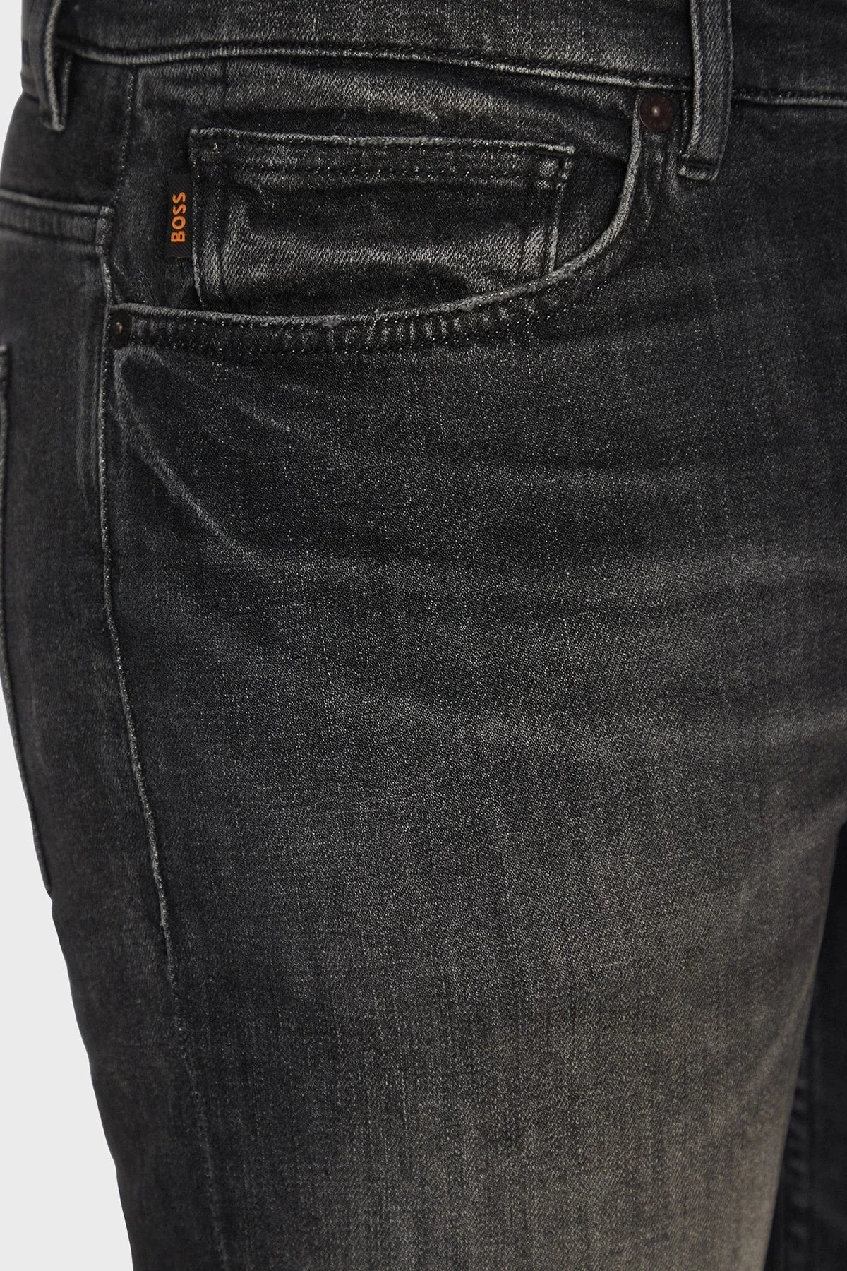 Boss Slim Fit Normal Bel Dar Paça Jeans Erkek Kot Pantolon 50534701 020 ANTRASİT - 3
