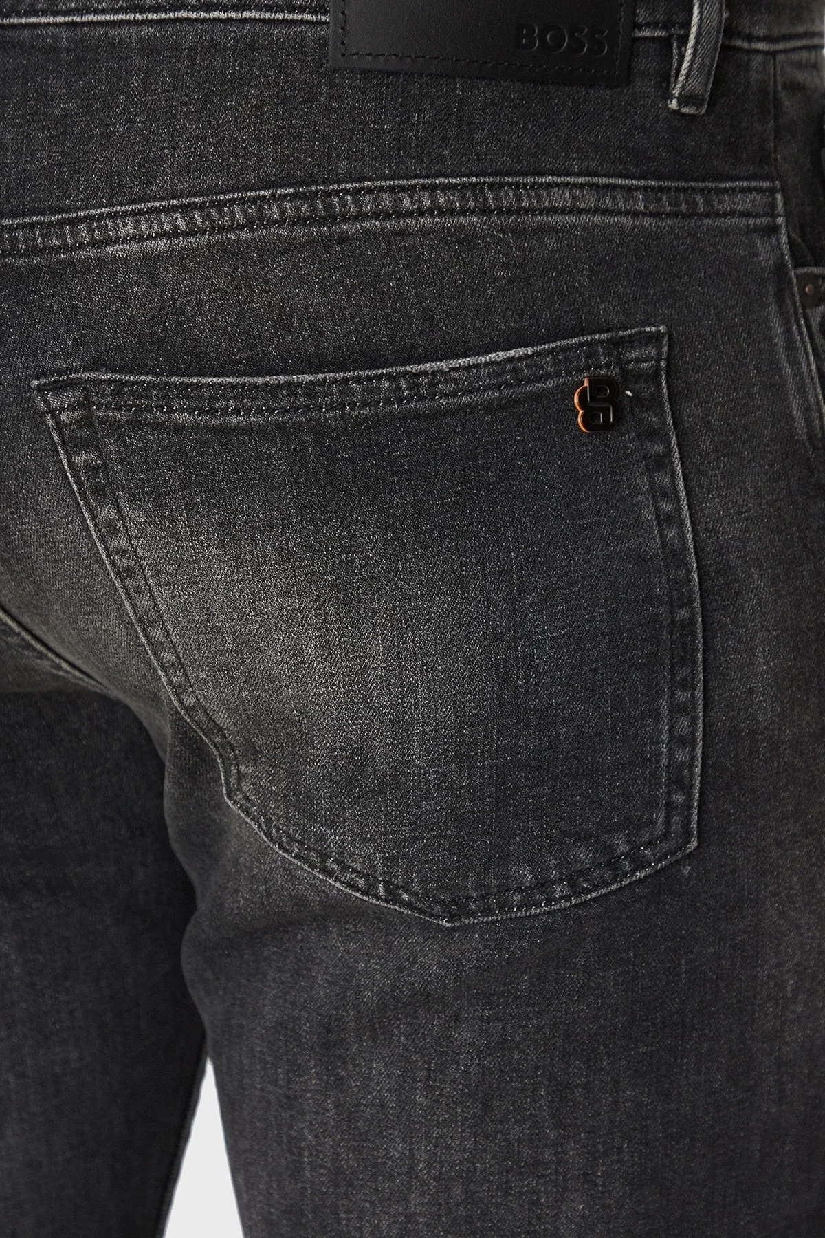 Boss Slim Fit Normal Bel Dar Paça Jeans Erkek Kot Pantolon 50534701 020 ANTRASİT - 4