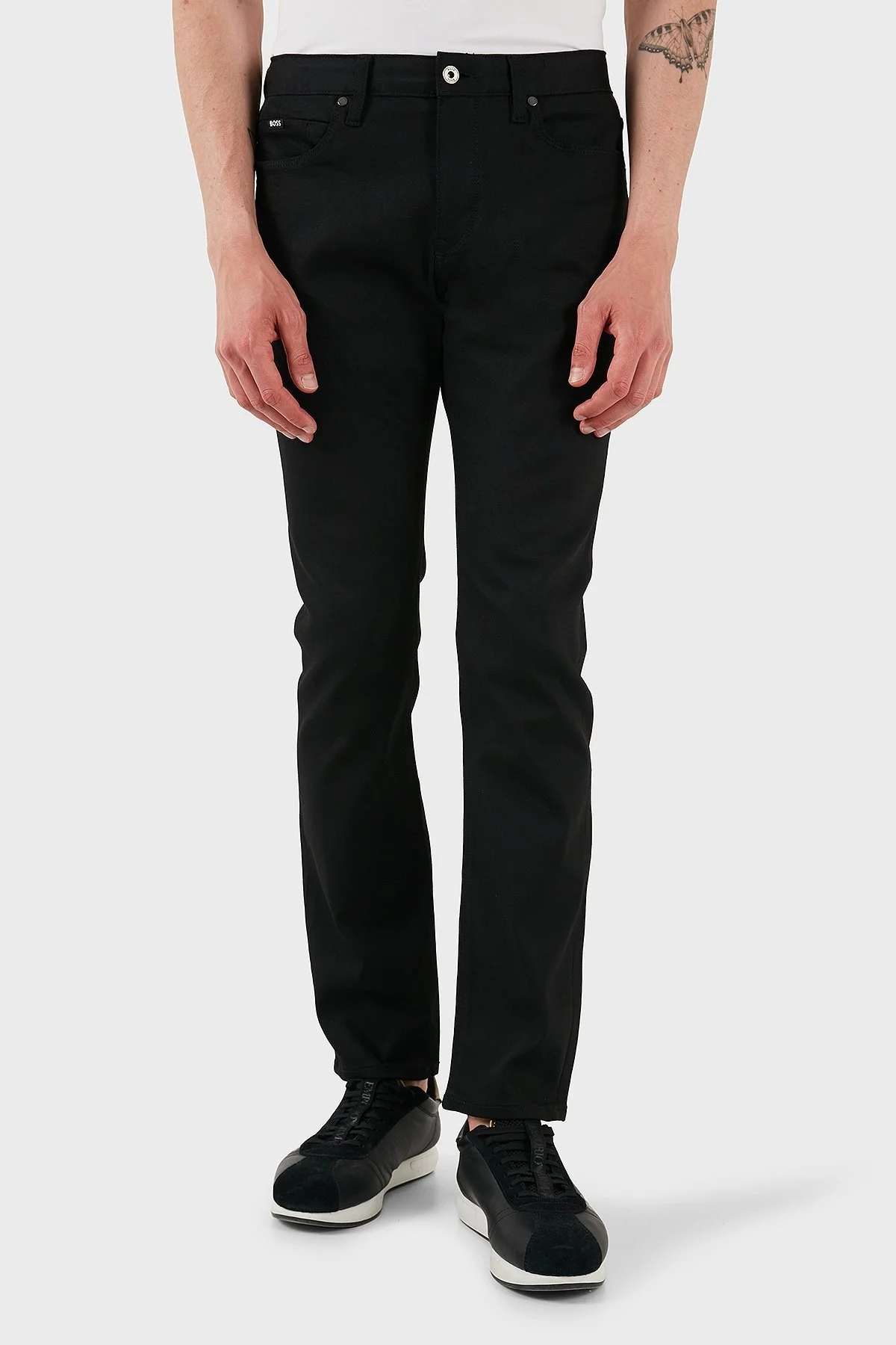 Boss Slim Fit Normal Bel Dar Paça Jeans Erkek Kot Pantolon 50542723 003 SİYAH - 1