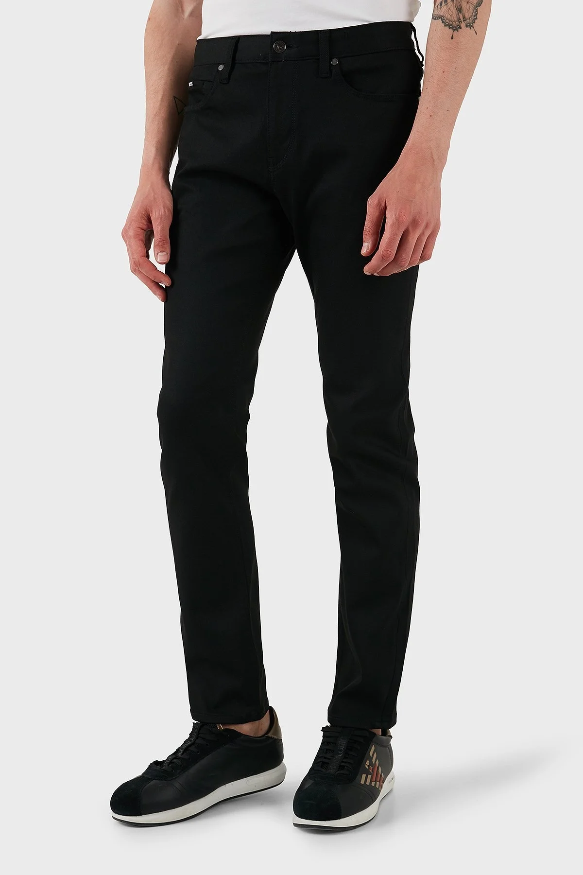 Boss Slim Fit Normal Bel Dar Paça Jeans Erkek Kot Pantolon 50542723 003 SİYAH - 3