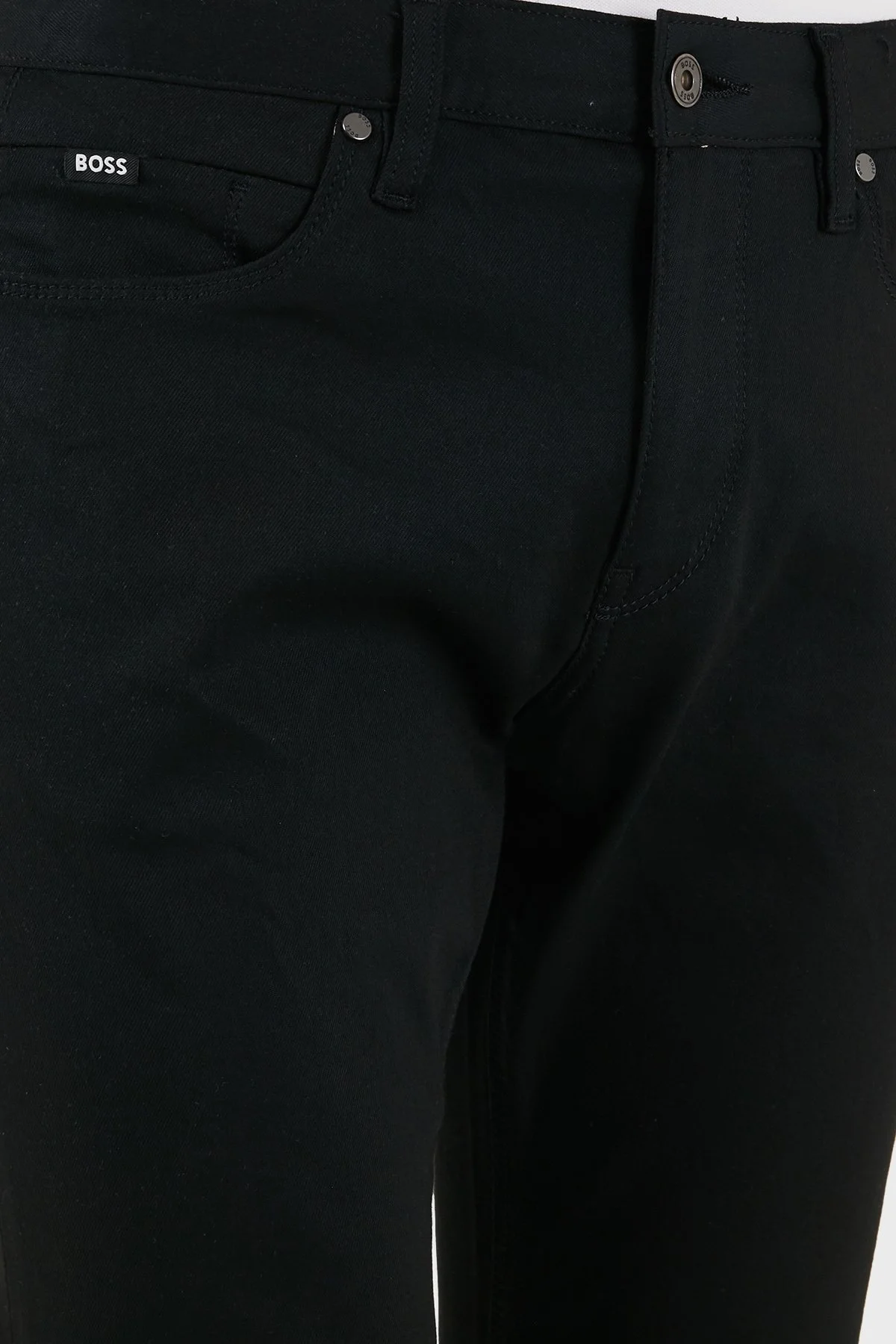 Boss Slim Fit Normal Bel Dar Paça Jeans Erkek Kot Pantolon 50542723 003 SİYAH - 5