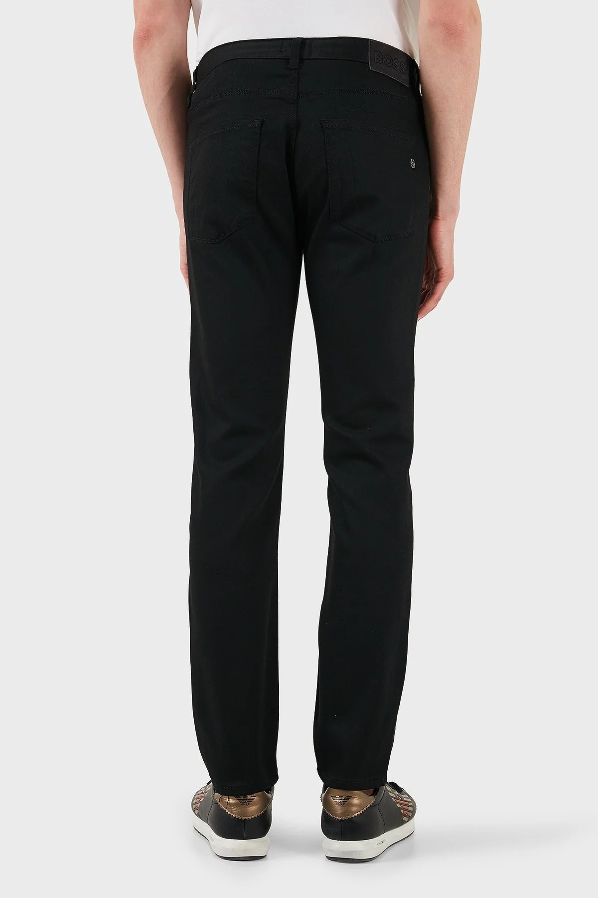 Boss Slim Fit Normal Bel Dar Paça Jeans Erkek Kot Pantolon 50542723 003 SİYAH - 6