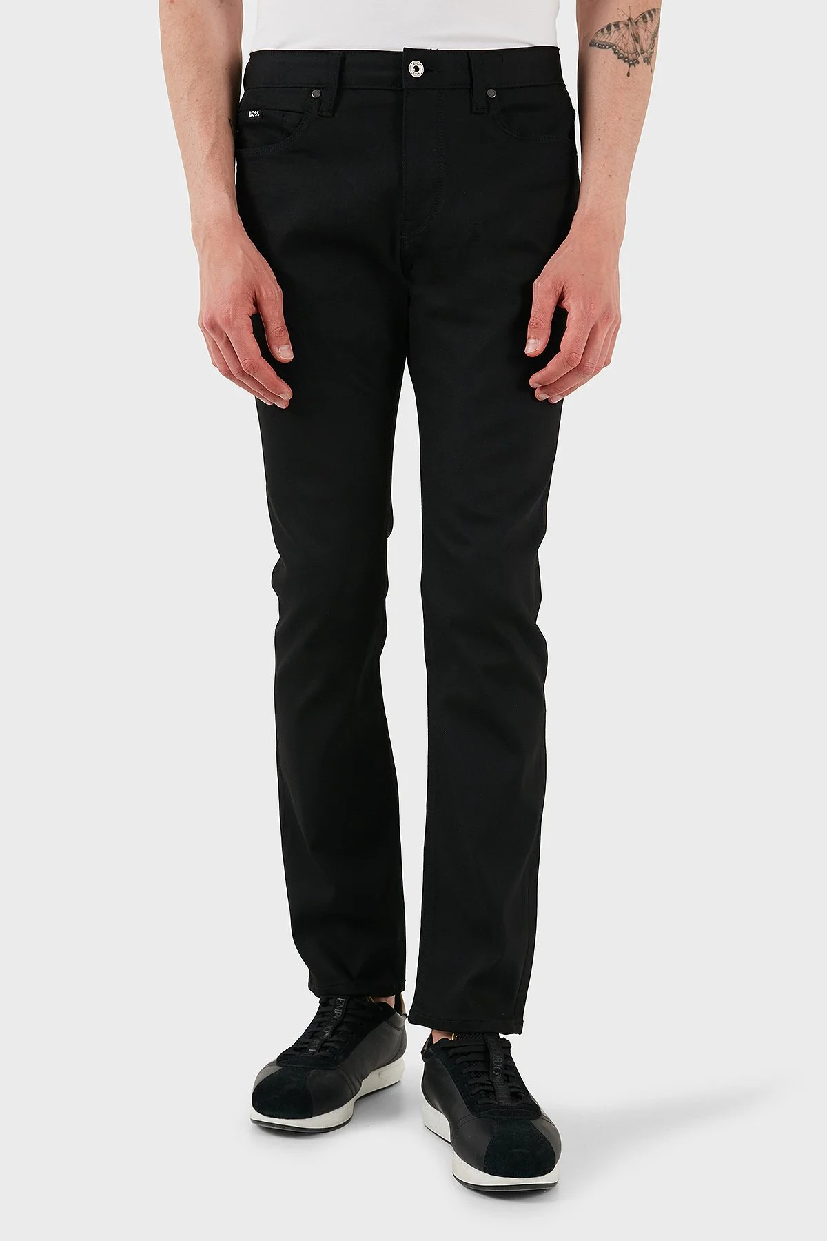 Boss Slim Fit Normal Bel Dar Paça Jeans Erkek Kot Pantolon 50542723 003 SİYAH - 1